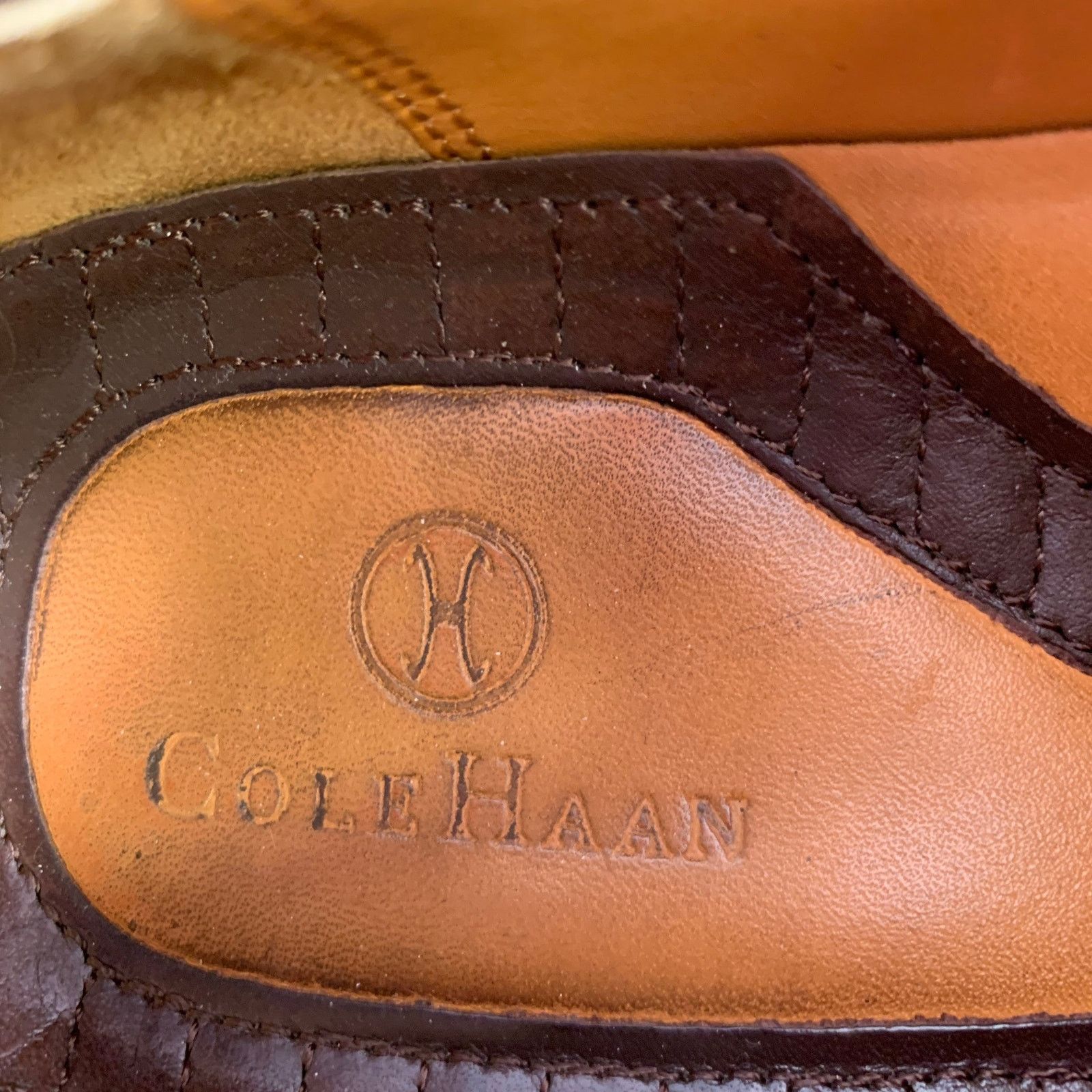 Cole Haan COLE HAAN 9.5 Brown Contrast Stitch Leather Slip On Loafers Size US 9.5 / EU 42-43 - 7 Thumbnail