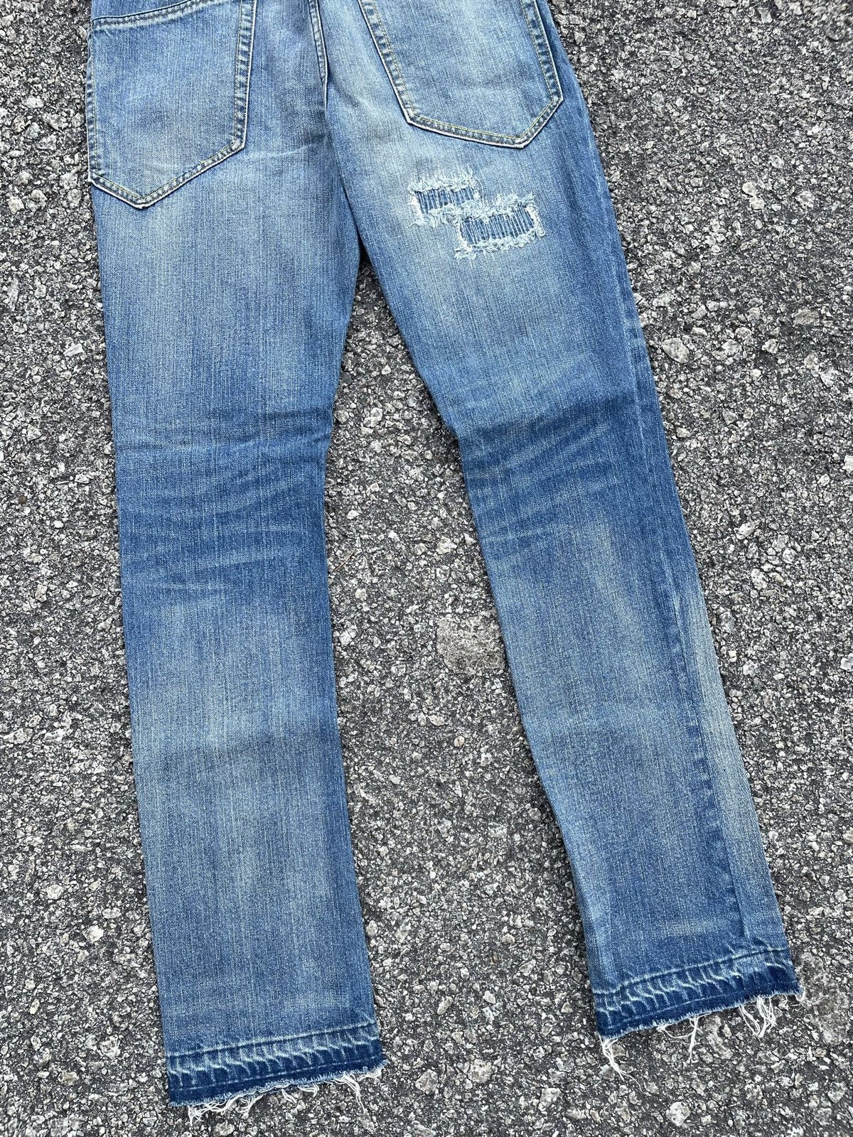 Japanese Brand Japanese Brand Distressed Punk Style Denim Size US 31 - 8 Thumbnail