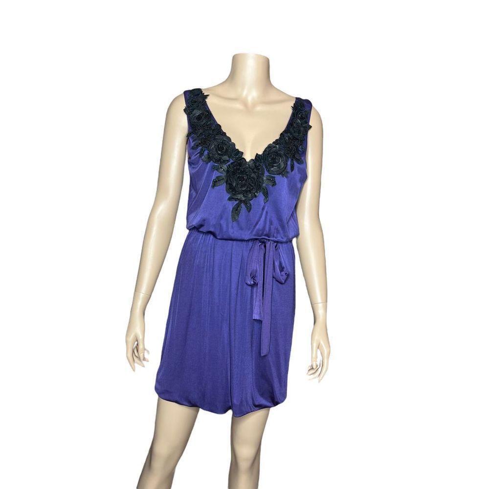Ne-Net NWT 2B.Rych sleeveless purple dress flowers Size S / US 4 / IT 40 - 1 Thumbnail