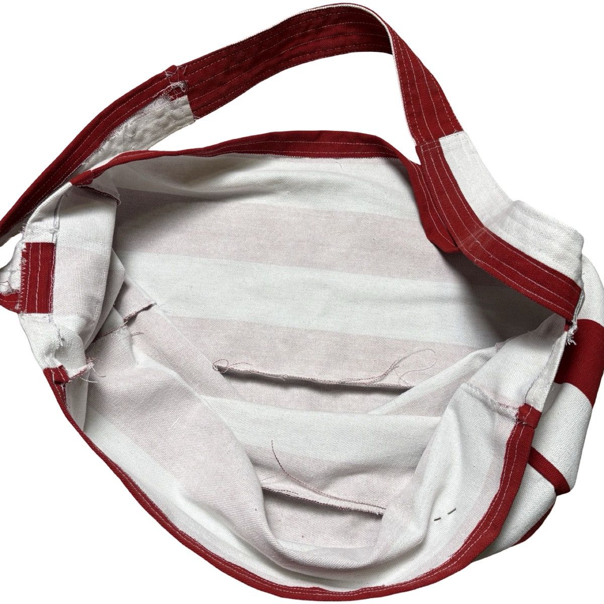 Other W&G Striped Newspaper Boy Bag Repurposed Canvas Where Waldo Size ONE SIZE - 5 Thumbnail
