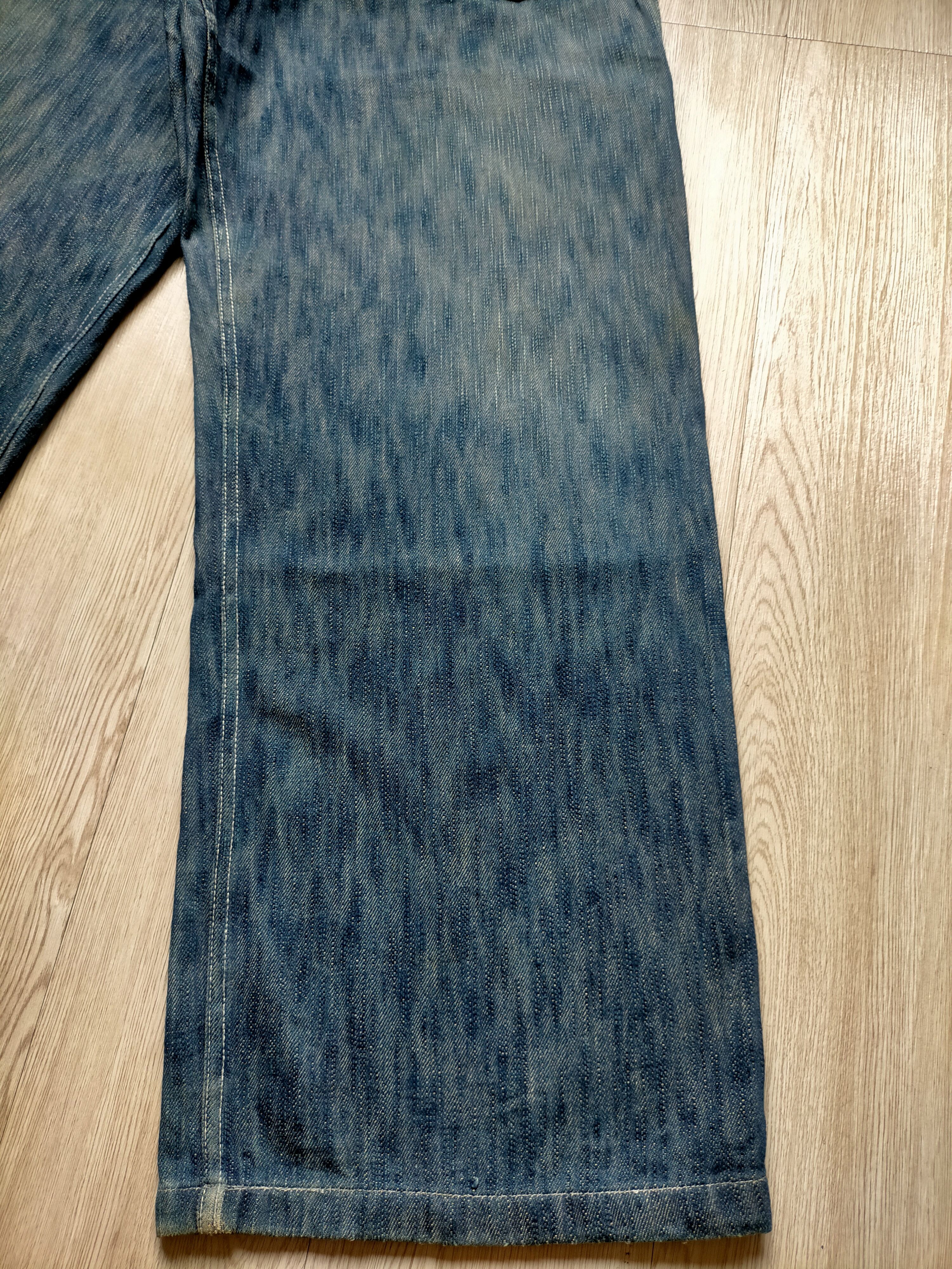 Dry Bones 🔥Rare Vtg Dry Bones 1930s-40s Buckle back Wide Leg Jeans Size US 33 - 8 Thumbnail