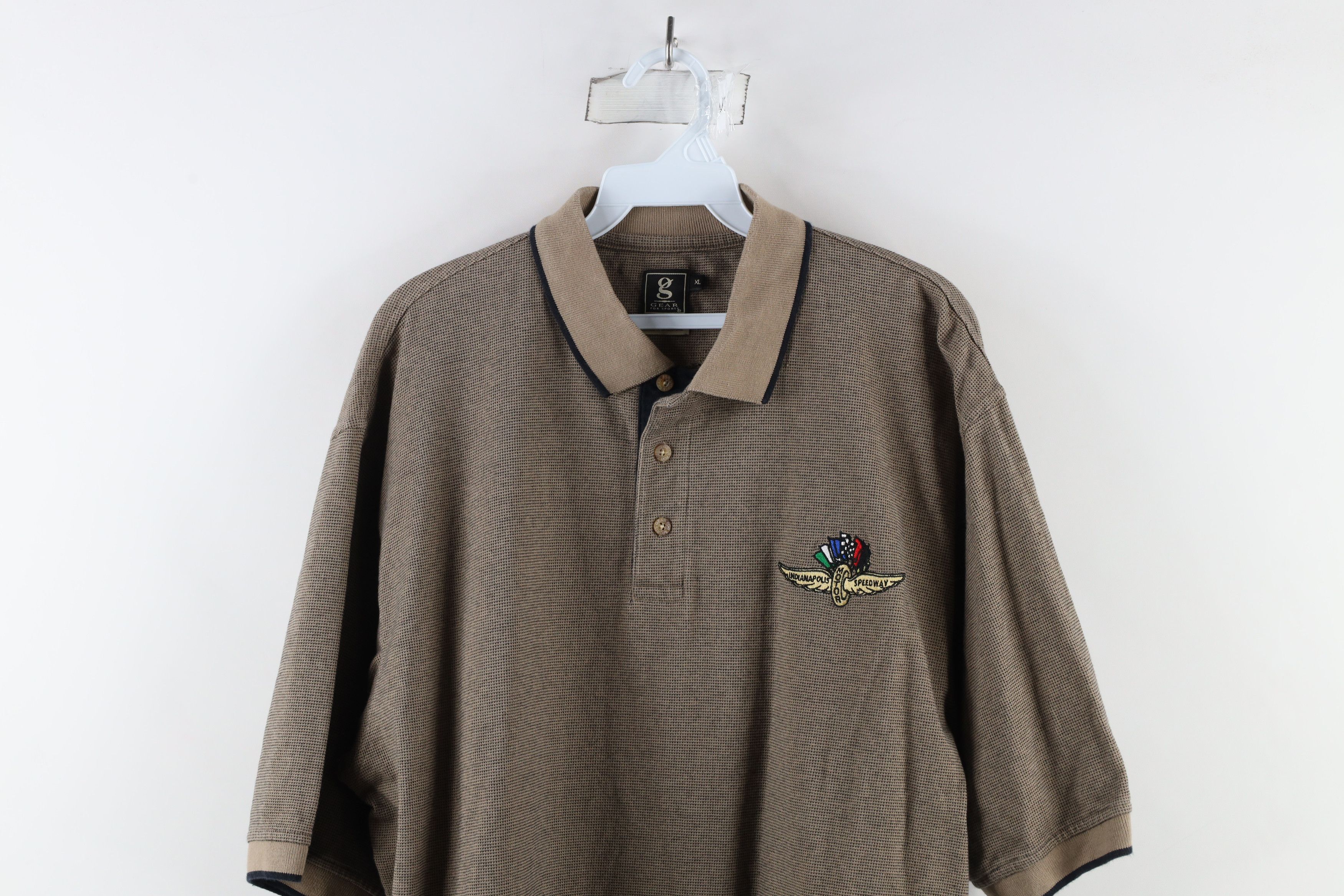 Vintage Vintage 90s Indianapolis Motor Speedway Collared Polo Shirt Size US XL / EU 56 / 4 - 2 Thumbnail