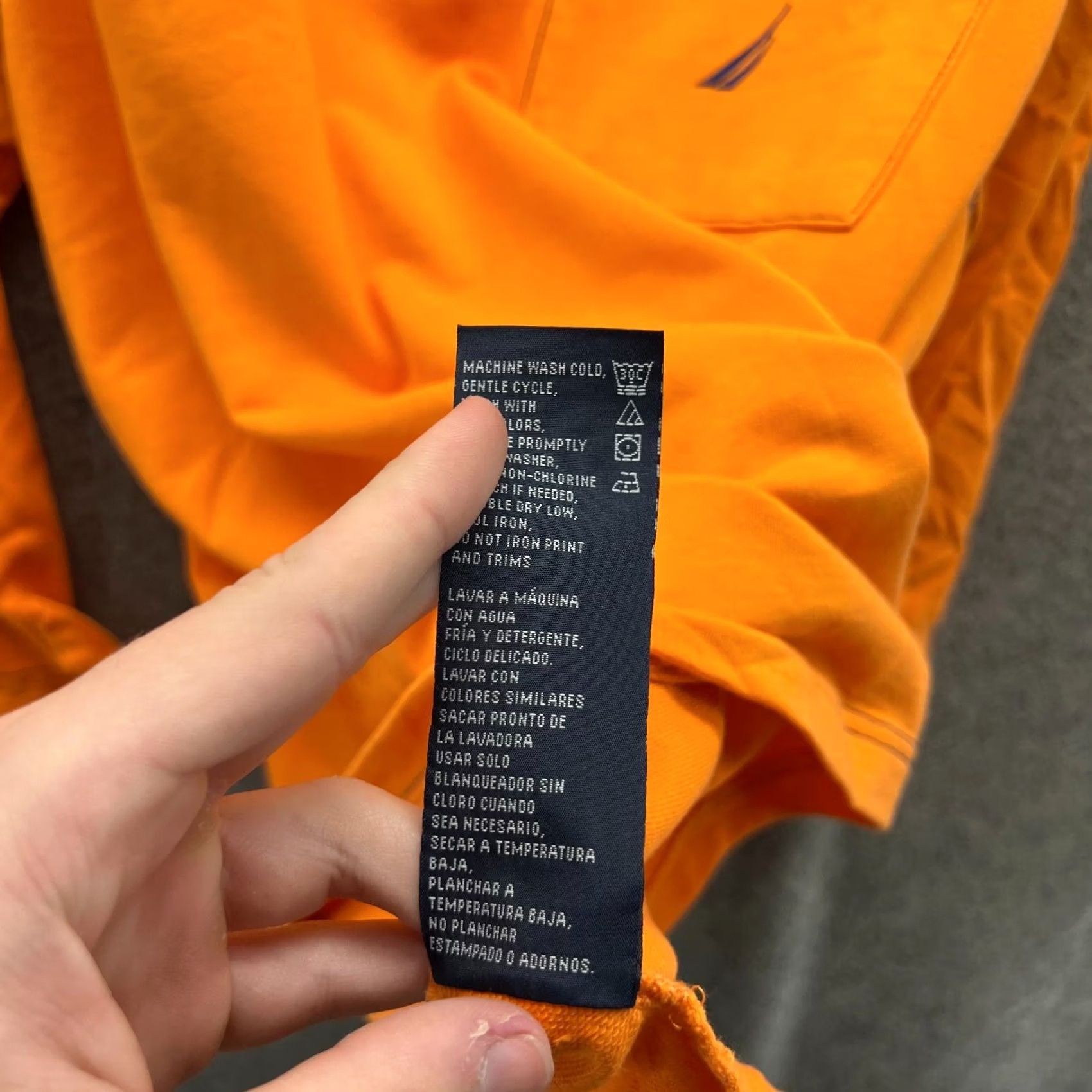 Nautica VINTAGE Nautica Sweater Mens Medium Adult Orange Fleece Half Zip Pullover Pocket Logo Reversible Size US M / EU 48-50 / 2 - 2 Thumbnail