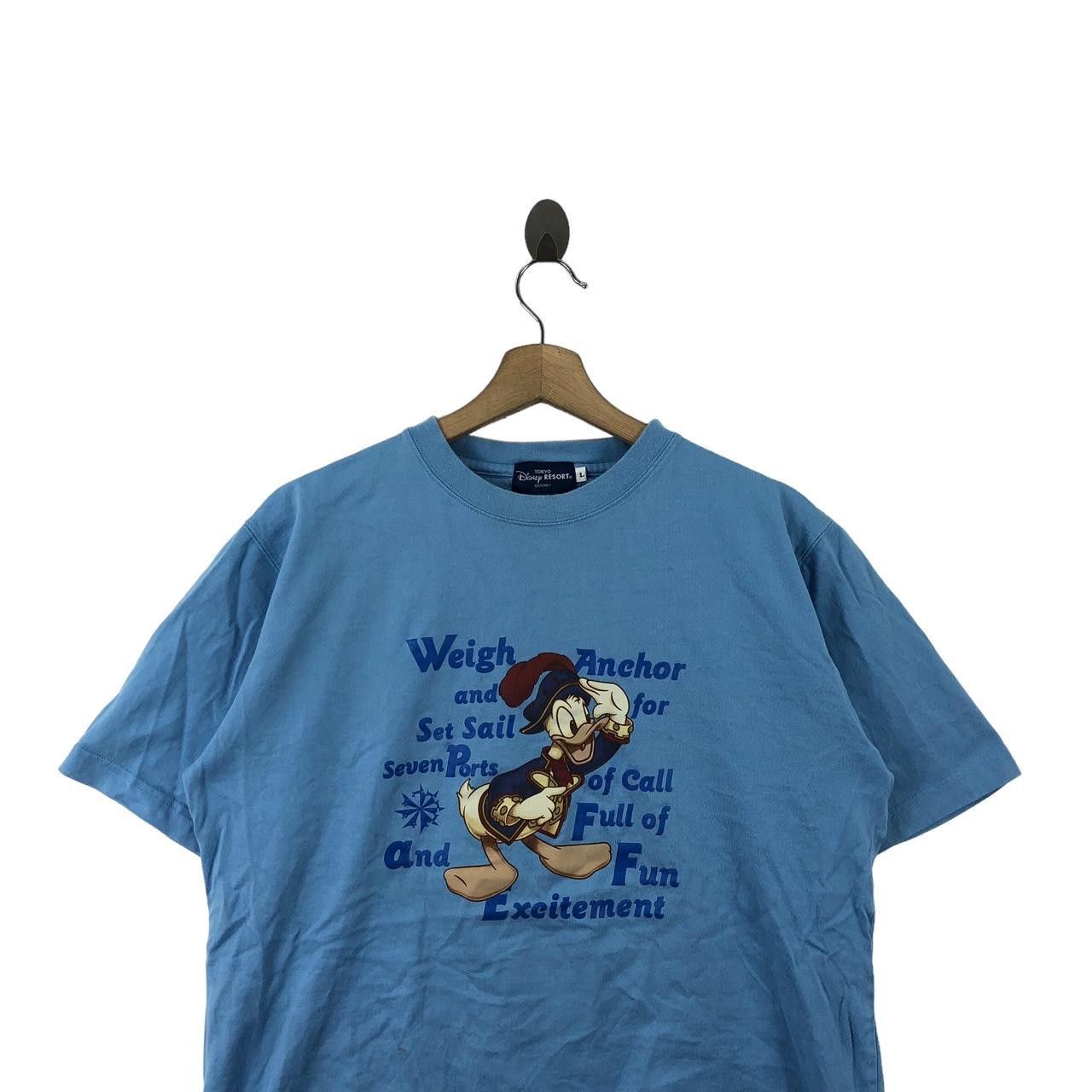 Disney DISNEY TOKYO RESORT Themepark Donald Duck Tee Shirt Sailor Size L / US 10 / IT 46 - 3 Thumbnail