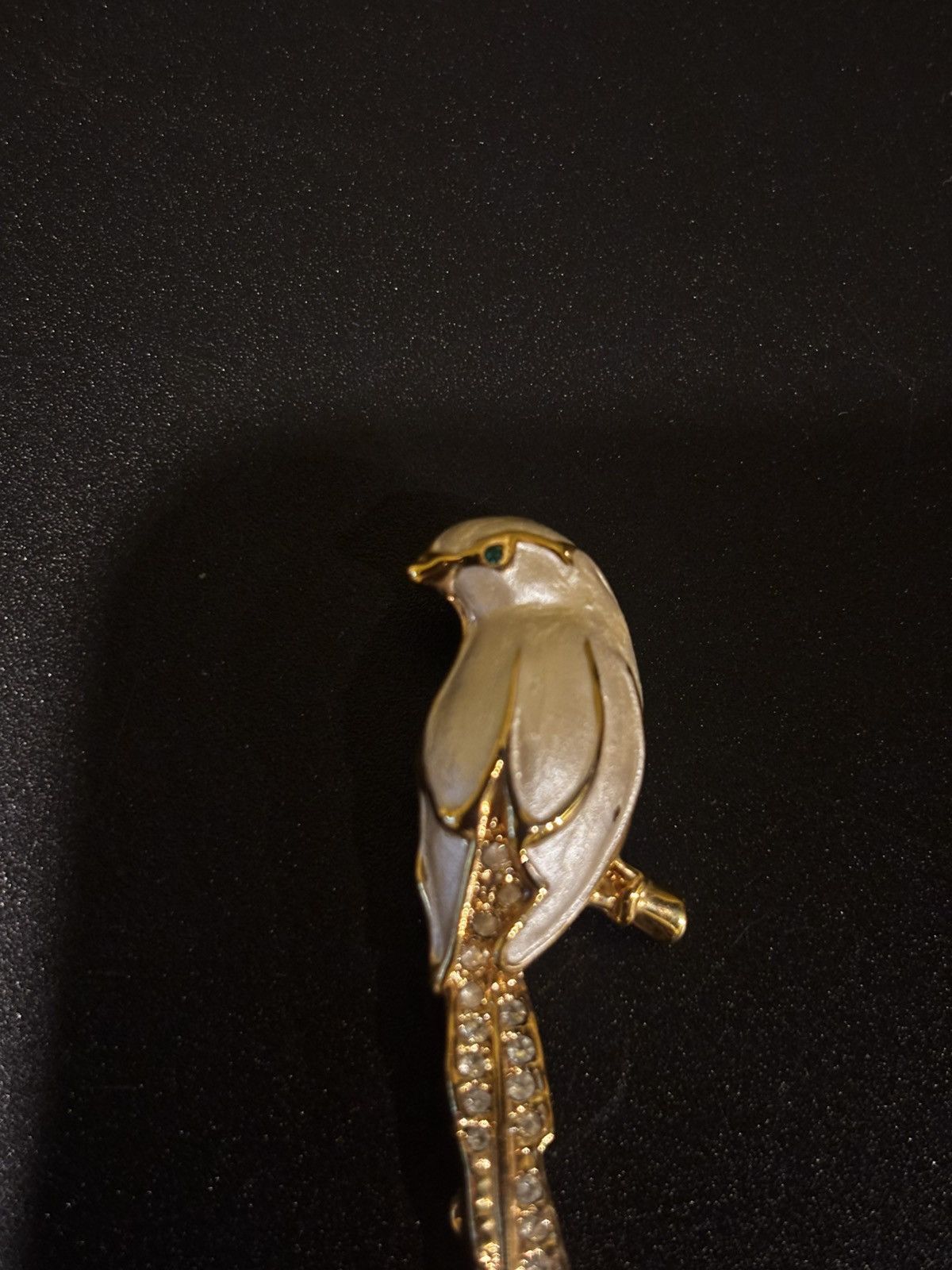 Other Gold-tone bird brooch with rhinestones Size ONE SIZE - 6 Thumbnail