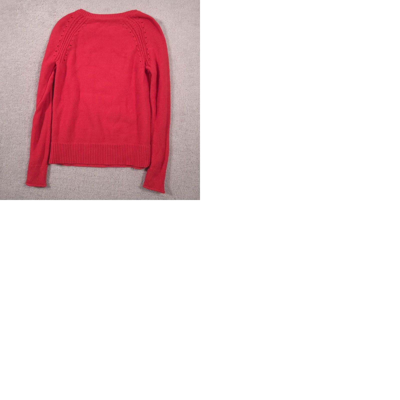 Gap VINTAGE Gap Sweater Womens Small Red Crew Neck Raglan Long Sleeve Knit Pullover Size S / US 4 / IT 40 - 9 Thumbnail