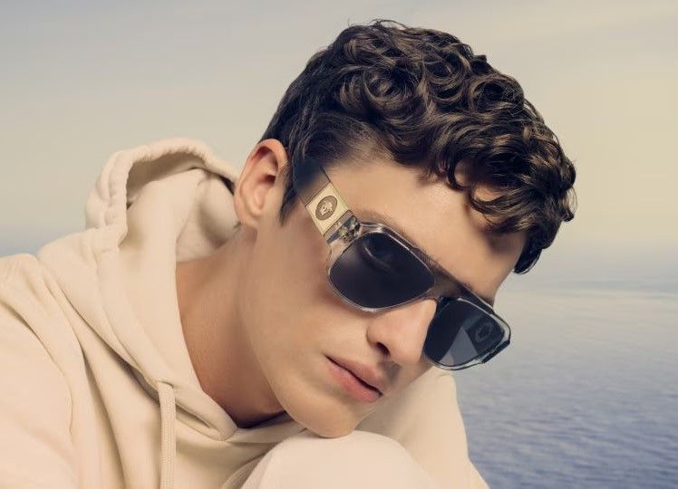 Versace Versace VE4436U 530580 Sunglasses Grey Aviator Frame Size ONE SIZE - 1 Thumbnail