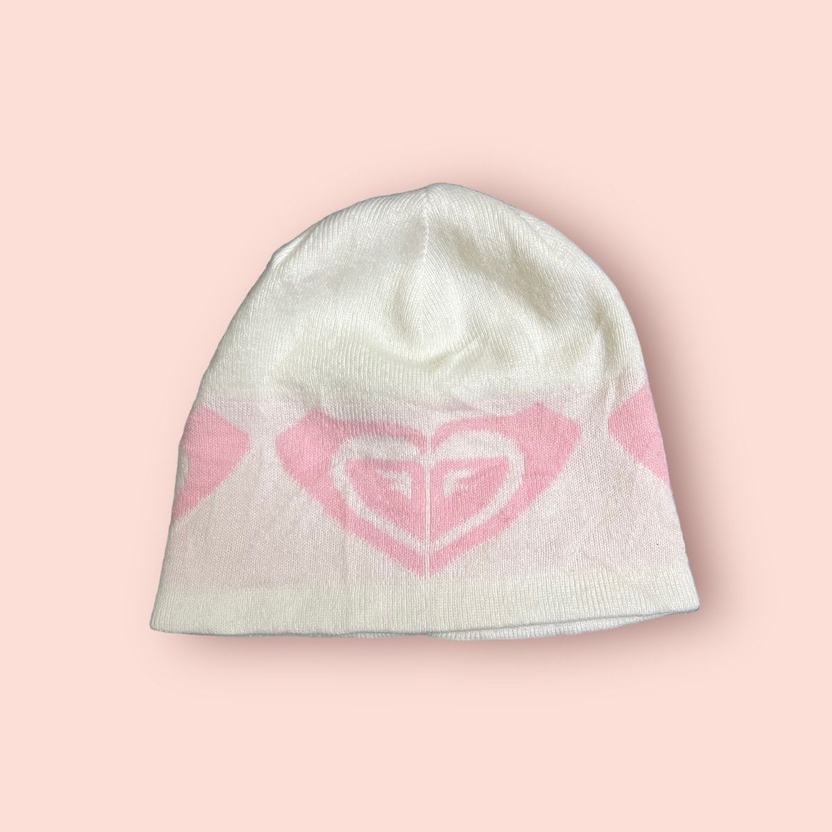 image of Surf Style x Vintage Roxy Big Logo Beanie in White, Men's