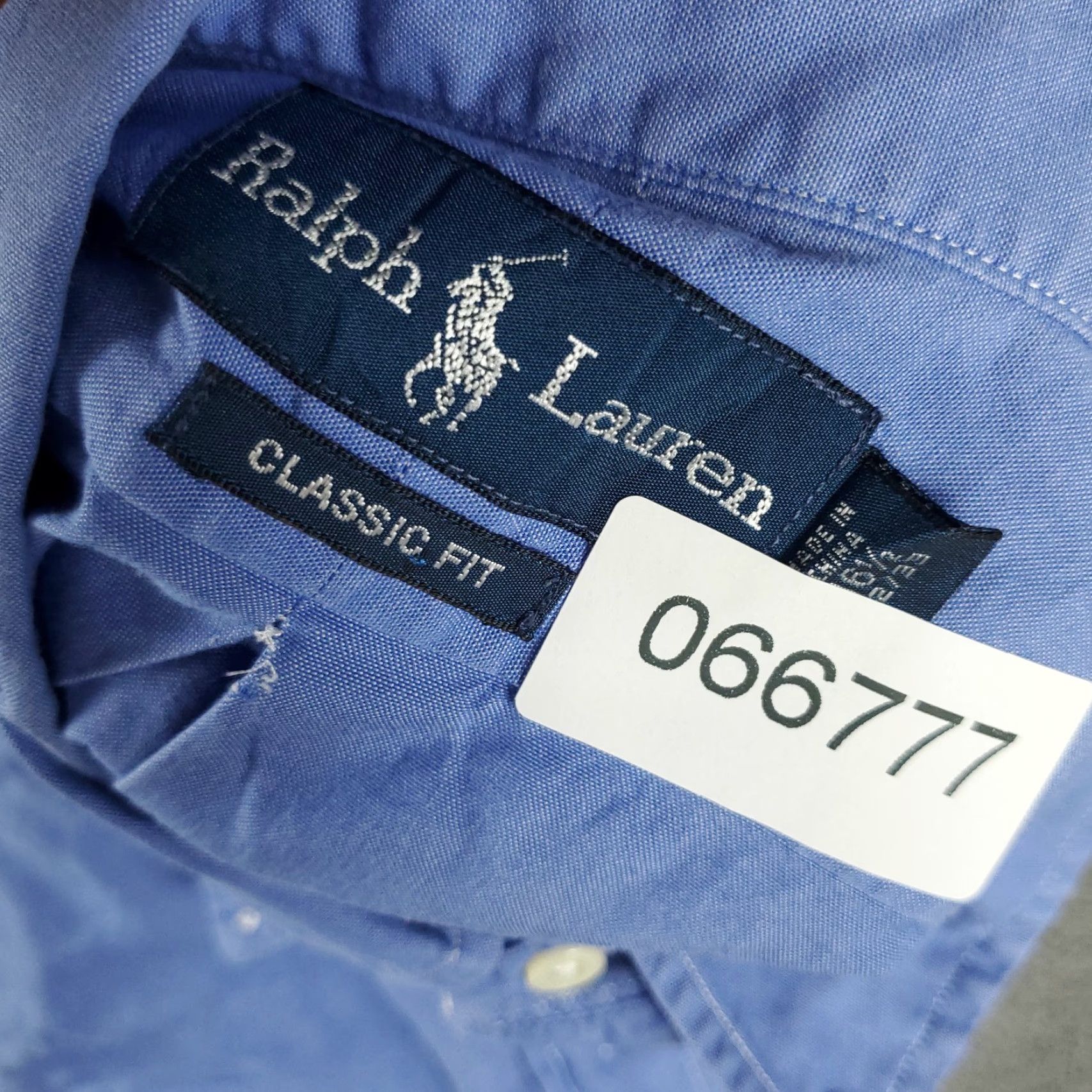 Ralph Lauren Ralph Lauren Shirt Mens 16.5 Blue Pony Dress Button Up Long Sleeve Collar Down Non-Iron Pockets Classic American Modern Dress Shirt Men Size 46R - 8 Thumbnail