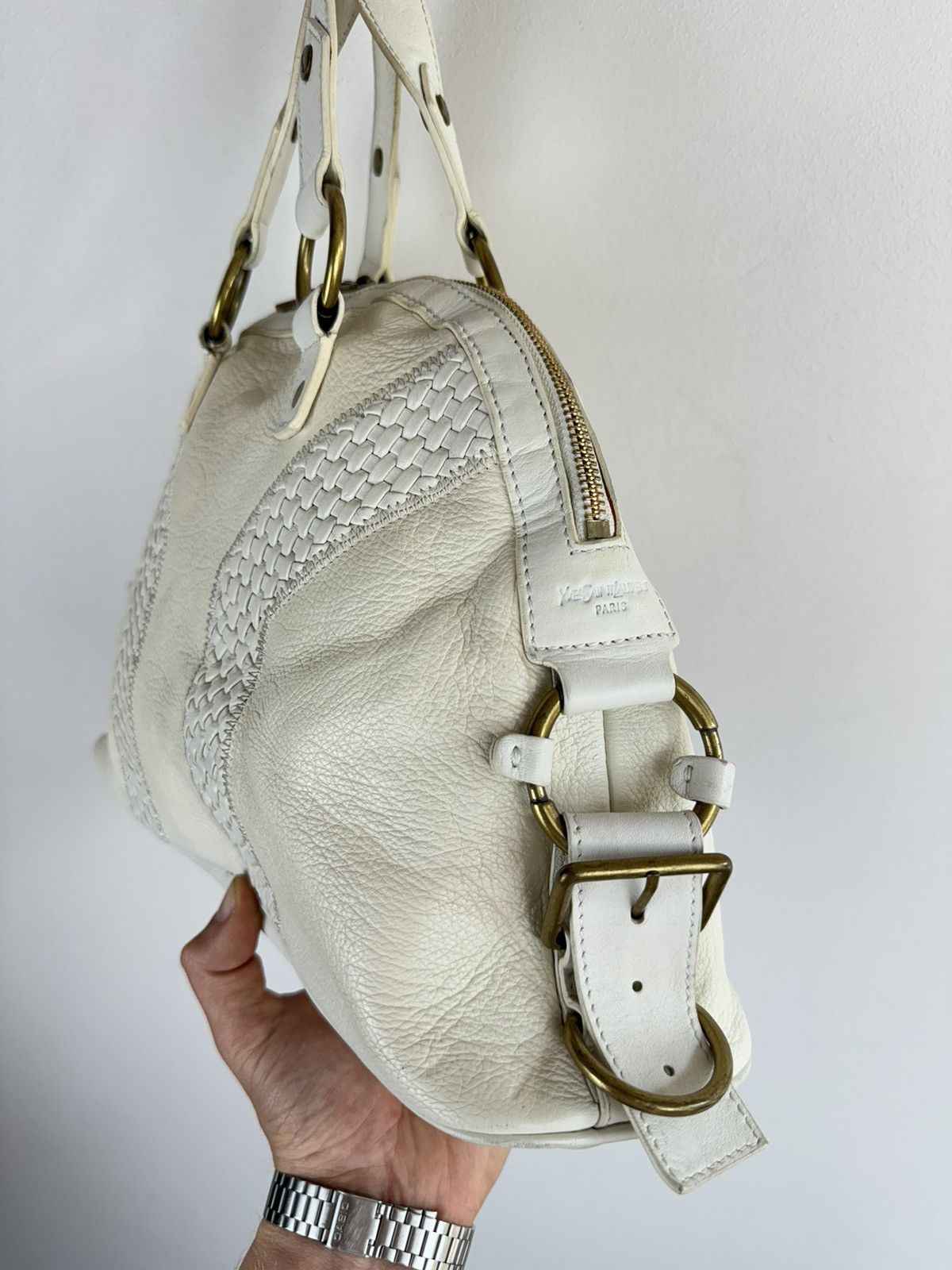 Leather × Yves Saint Laurent Leather bag Yves Saint Laurent original casual luxury item Size ONE SIZE - 3 Thumbnail