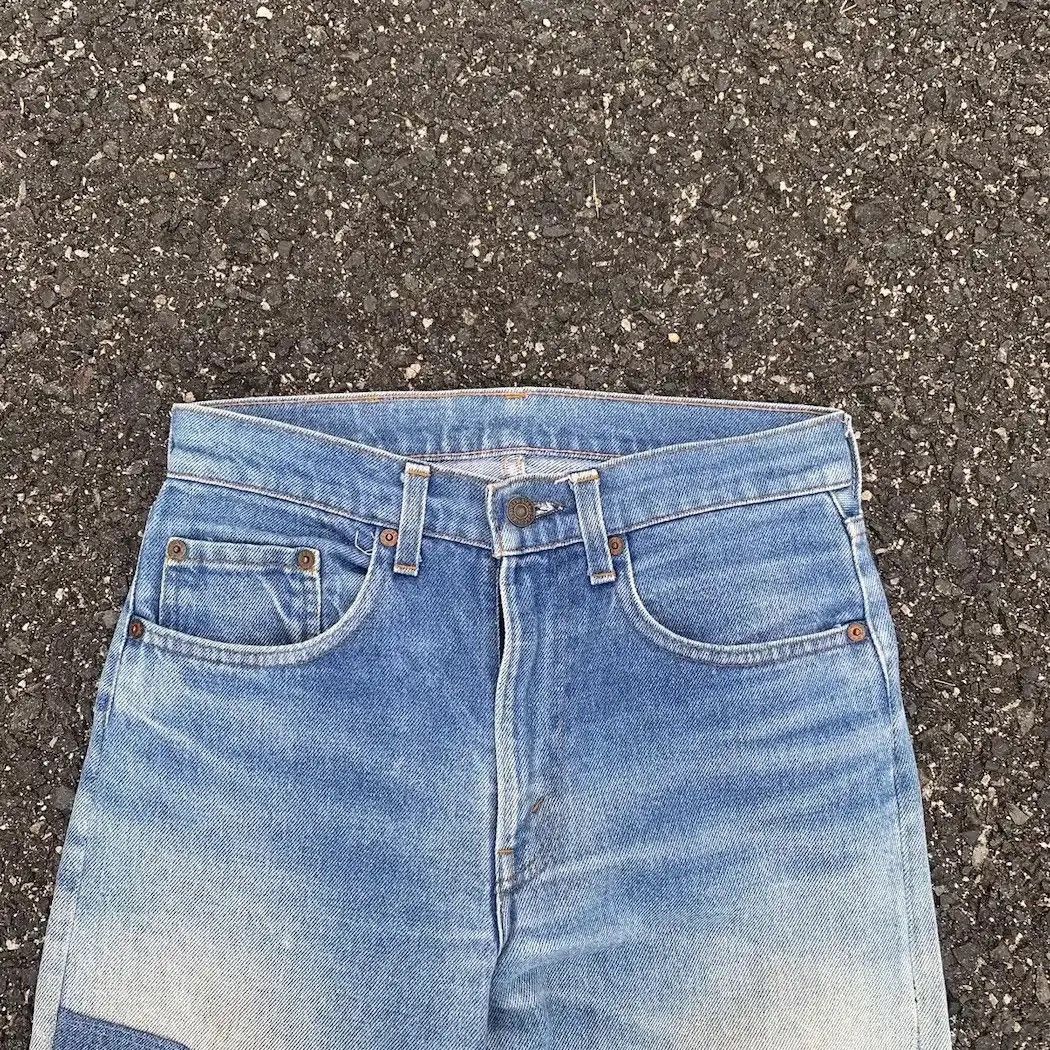 Levi's 💥 1980’s Vintage Levi’s 505 Jeans Custom Made W28 L30 Pants Size US 28 / EU 44 - 2 Thumbnail