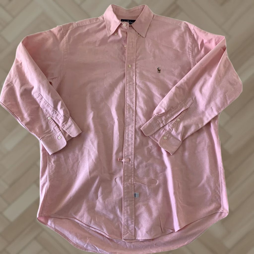 Polo Ralph Lauren Polo Ralph Lauren Shirt Long Sleeve Dress Shirt Mens Pink Yarmouth 16 33 Size US L / EU 52-54 / 3 - 1 Thumbnail