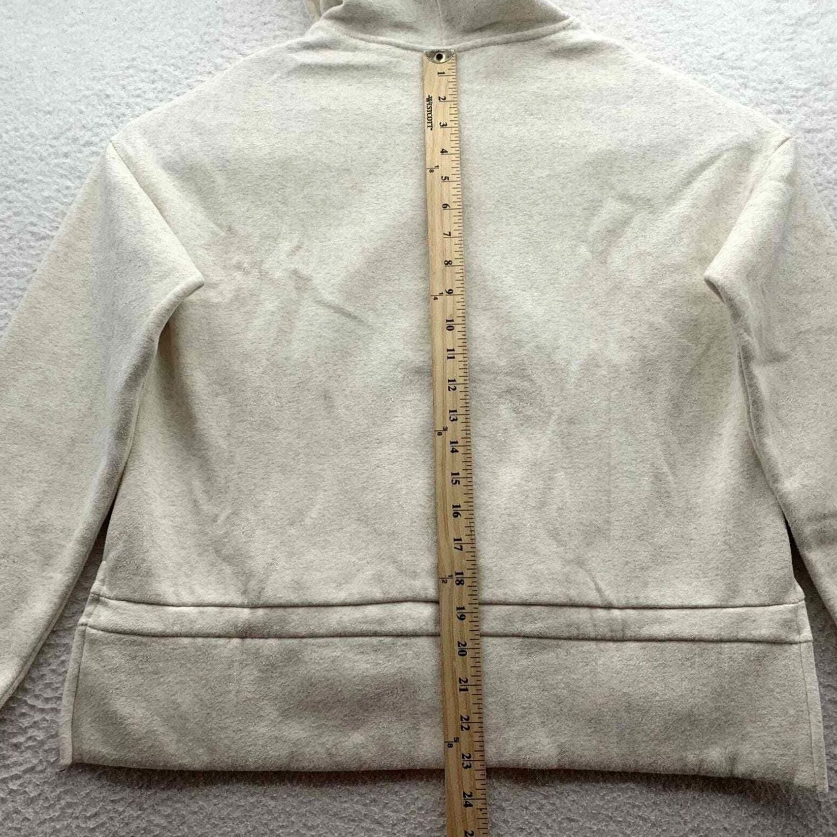 Fabletics Fabletics Hoodie Womens Small S Cream White Sweatshirt Pullover Athleisure Yoga Loose Fit Size S / US 4 / IT 40 - 7 Thumbnail