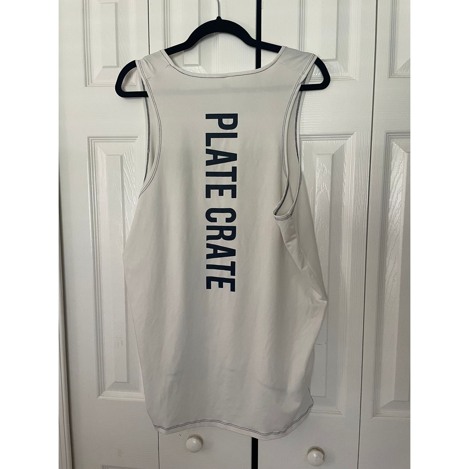 XMI Platinum Plate Crate Baseball Tank White Navy Men's XL Size US XL / EU 56 / 4 - 2 Thumbnail