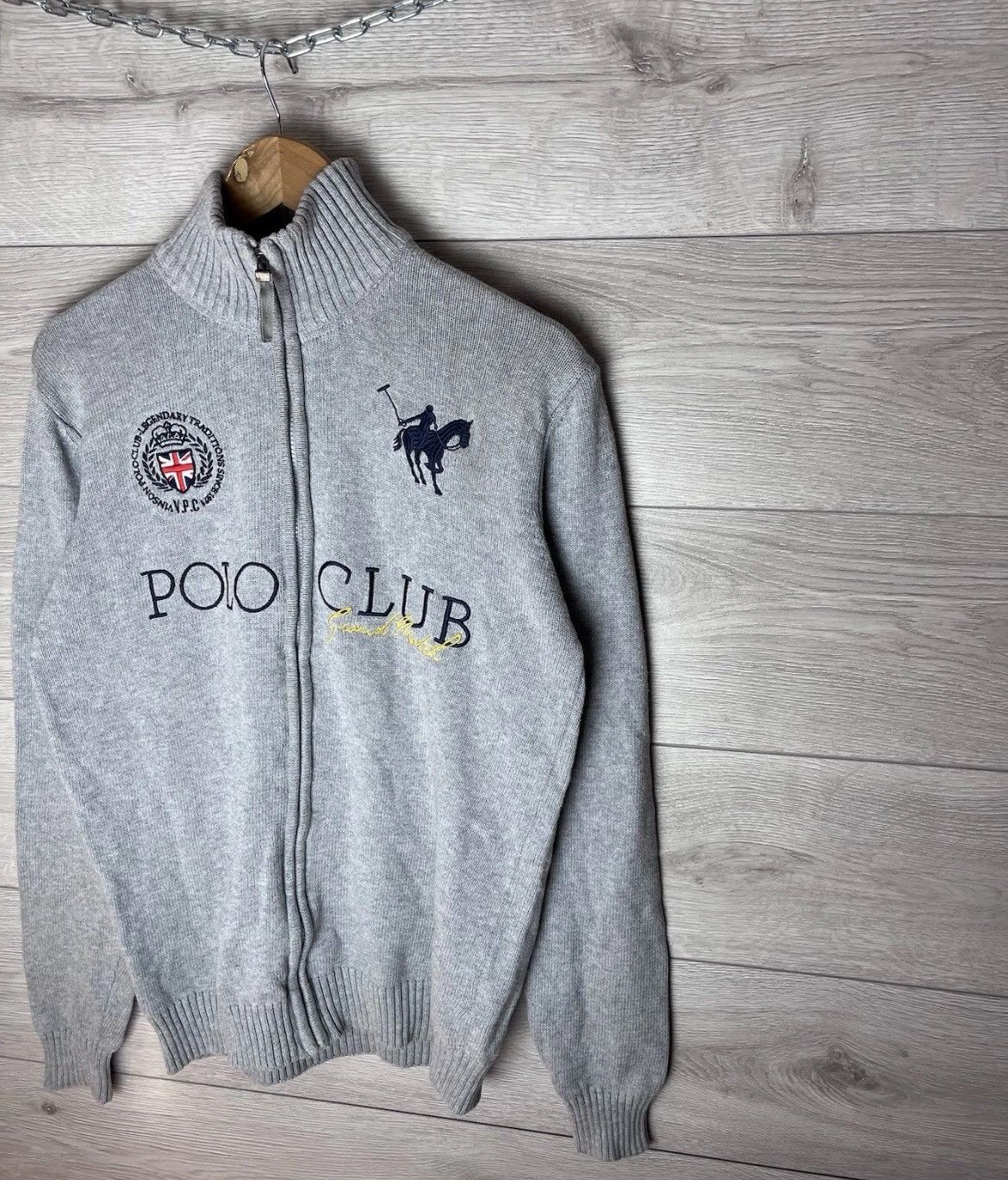 Polo Ralph Lauren Men fool zip Polo club size L vintage Y2K Size US L / EU 52-54 / 3 - 4 Thumbnail