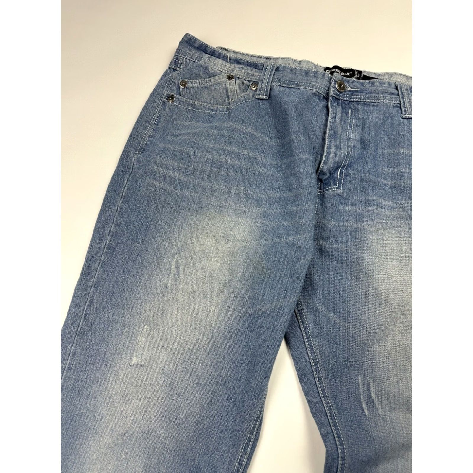 Vintage VINTAGE Royal Blue Jeans Mens Sz 44x32 fits 43x27 Wide Baggy South Pole Style Size US 44 / EU 60 - 6 Thumbnail