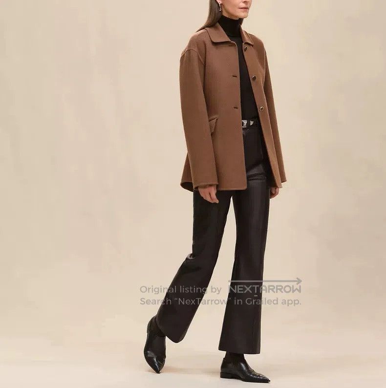 Hermes Hermes Cashmere Coat, Dark Brown, 100% Cashmere, Equestria Size S / US 4 / IT 40 - 2 Thumbnail