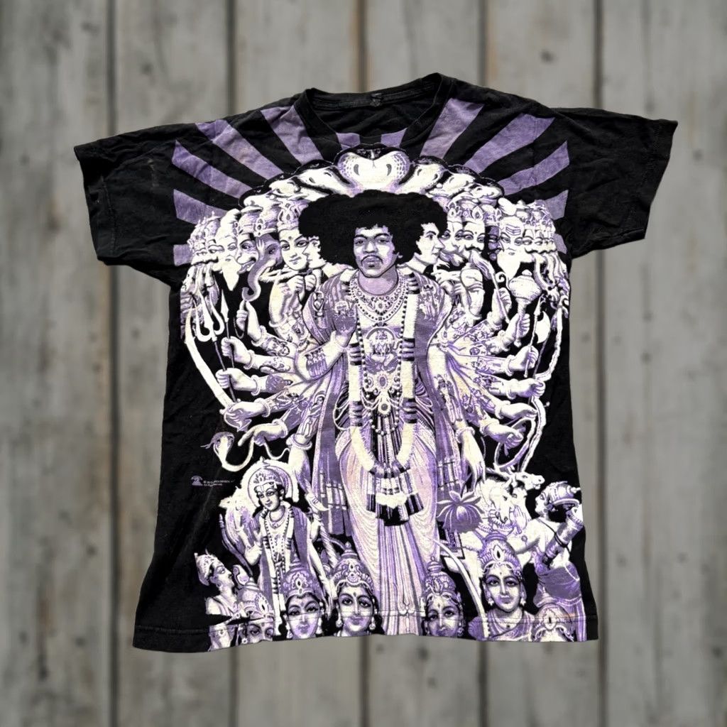 The Unbranded Brand Jimi Hendrix T-Shirt XS Men Purple 2013 Axis Bold As Love Rock Music Stained Y2K Size US XS / EU 42 / 0 - 1 Thumbnail