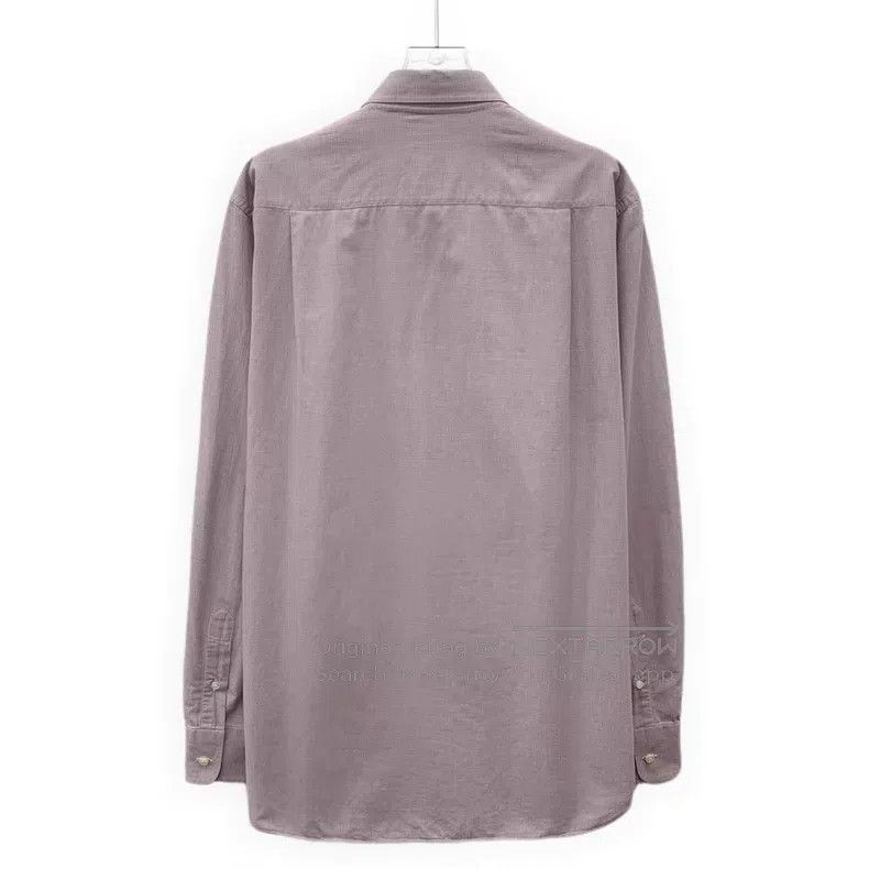 Loro Piana Loro Piana Light Purple Houndstooth Cotton Collar Single B Size US XL / EU 56 / 4 - 2 Thumbnail
