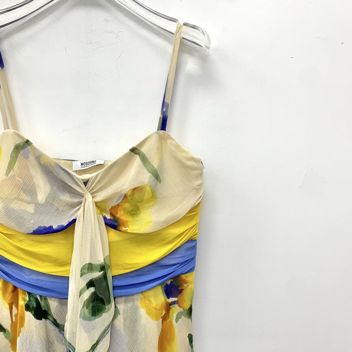 Moschino Moschino Floral Print Mulberry Silk Camisole Dress K26WX Size M / US 6-8 / IT 42-44 - 3 Thumbnail