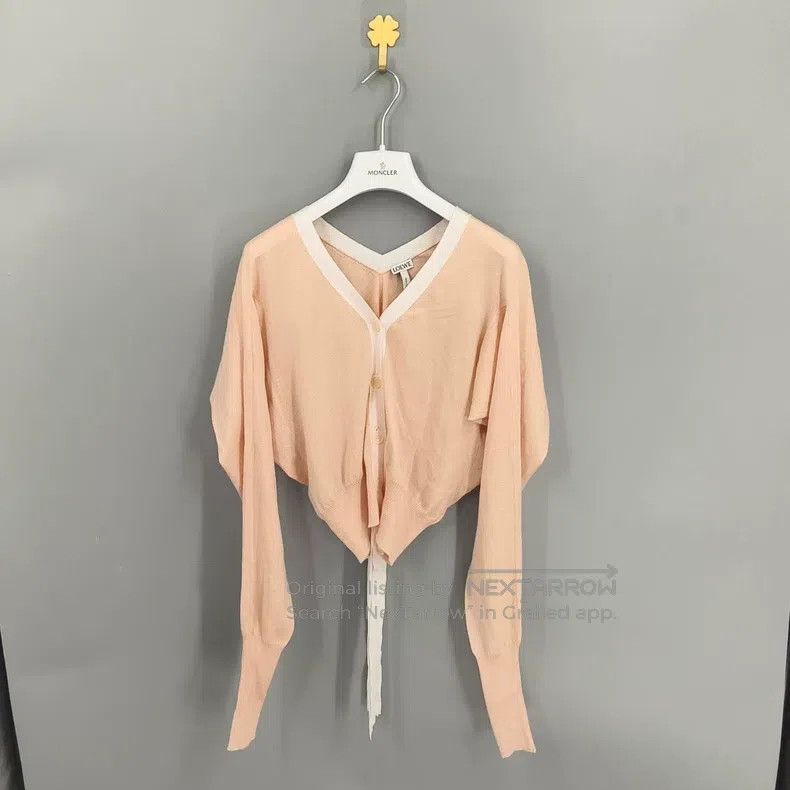 Loewe Loewe Beige Bow Knit Cardigan Size M / US 6-8 / IT 42-44 - 2 Thumbnail