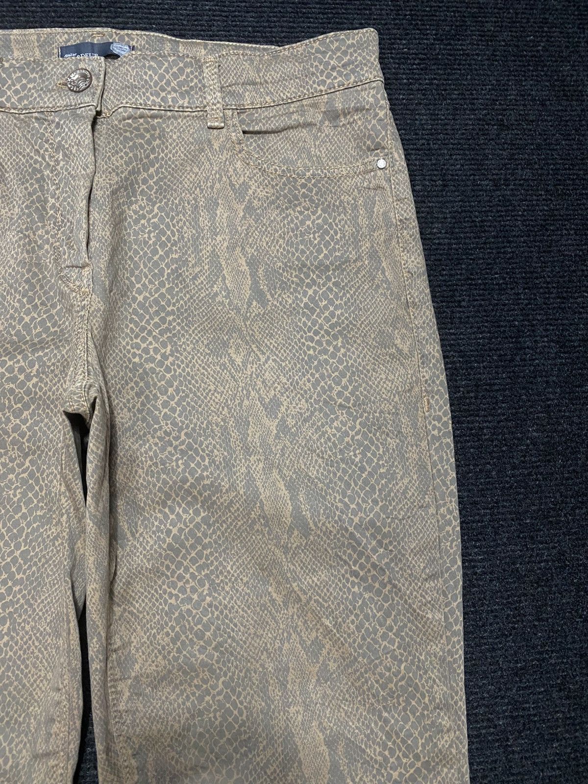Japanese Brand Atelier GARDEUR Snake Skin Printed regular fit Size US 31 - 4 Thumbnail