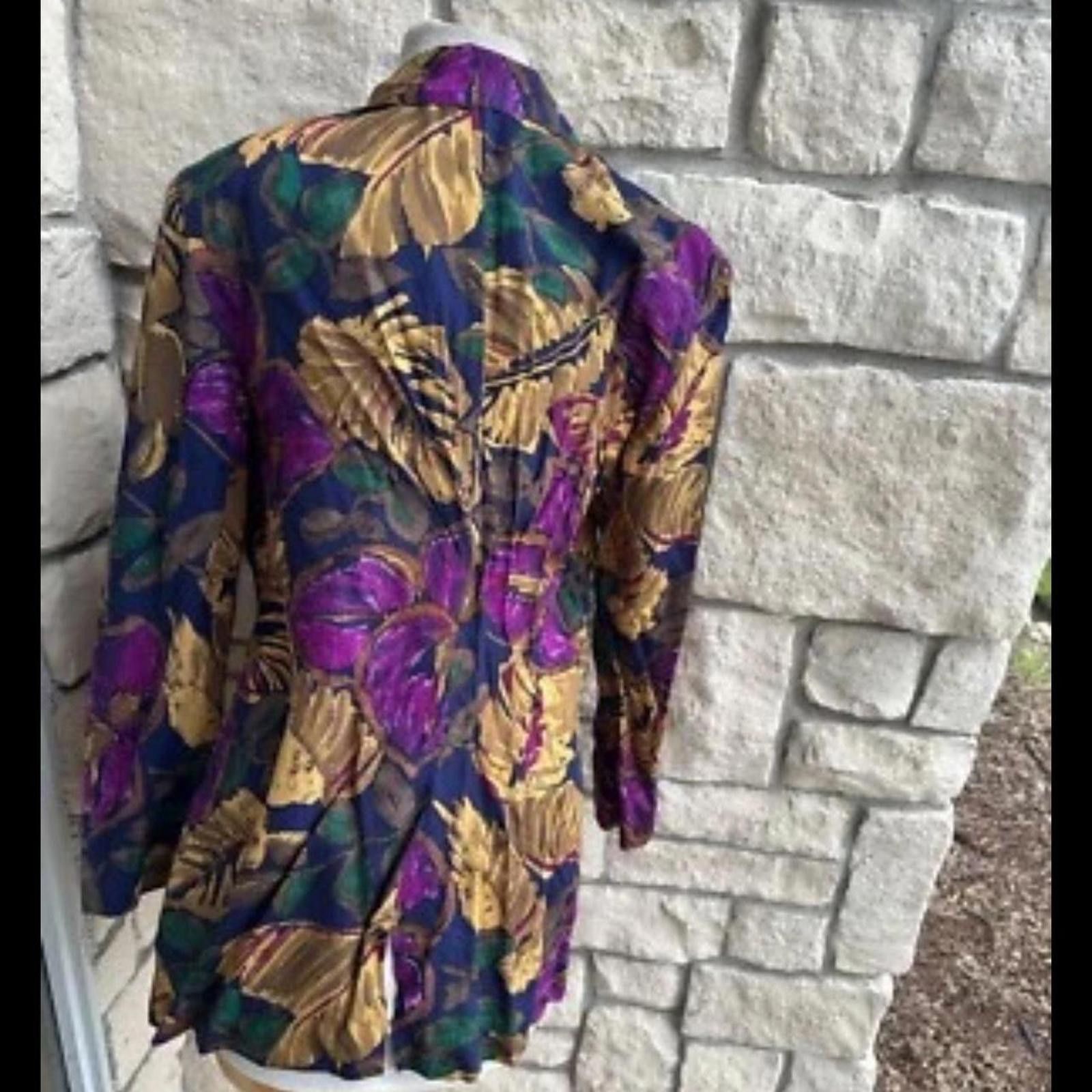 Other vintage 80s floral blazer #floraljacket Size S / US 4 / IT 40 - 2 Thumbnail