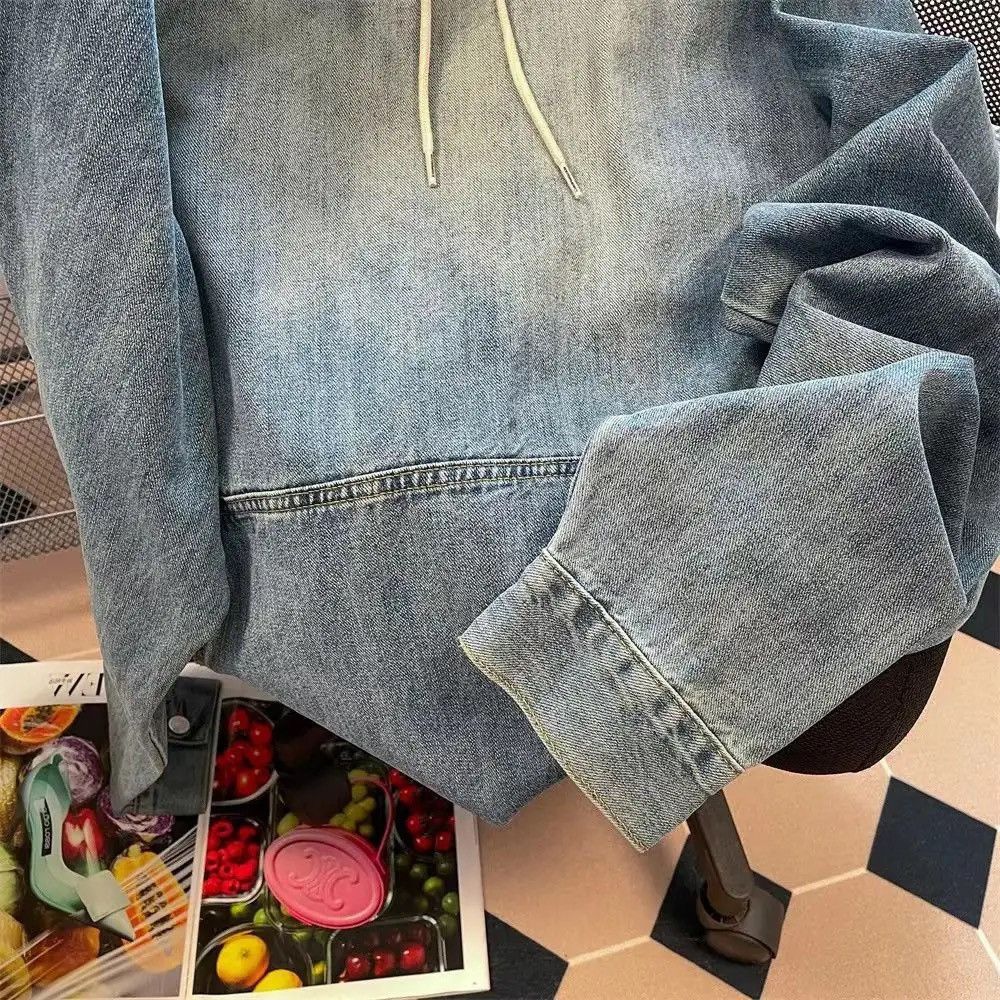 Vintage Oversize sweatshirt hoodie in hip-hop retro jeans style y2k Size US L / EU 52-54 / 3 - 5 Thumbnail