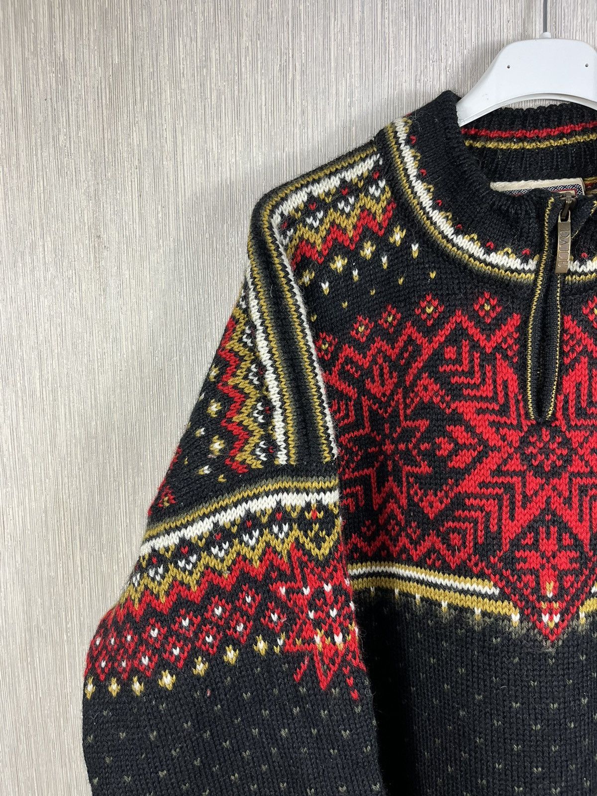 Dale Of Norway × Vintage Vintage Dale of Norway wool heavy patterned zip sweater knit Size US XL / EU 56 / 4 - 5 Thumbnail