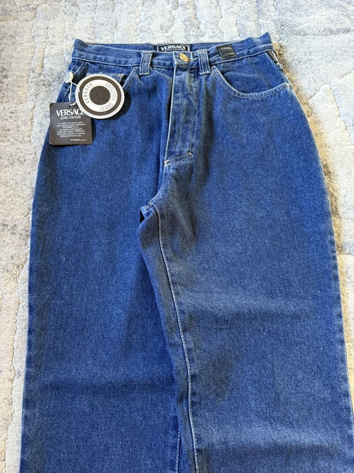 Versace Jeans Couture Versace Jeans Couture Carrot Cut Tappered Jeans Deadstock Size US 28 / EU 44 - 3 Thumbnail