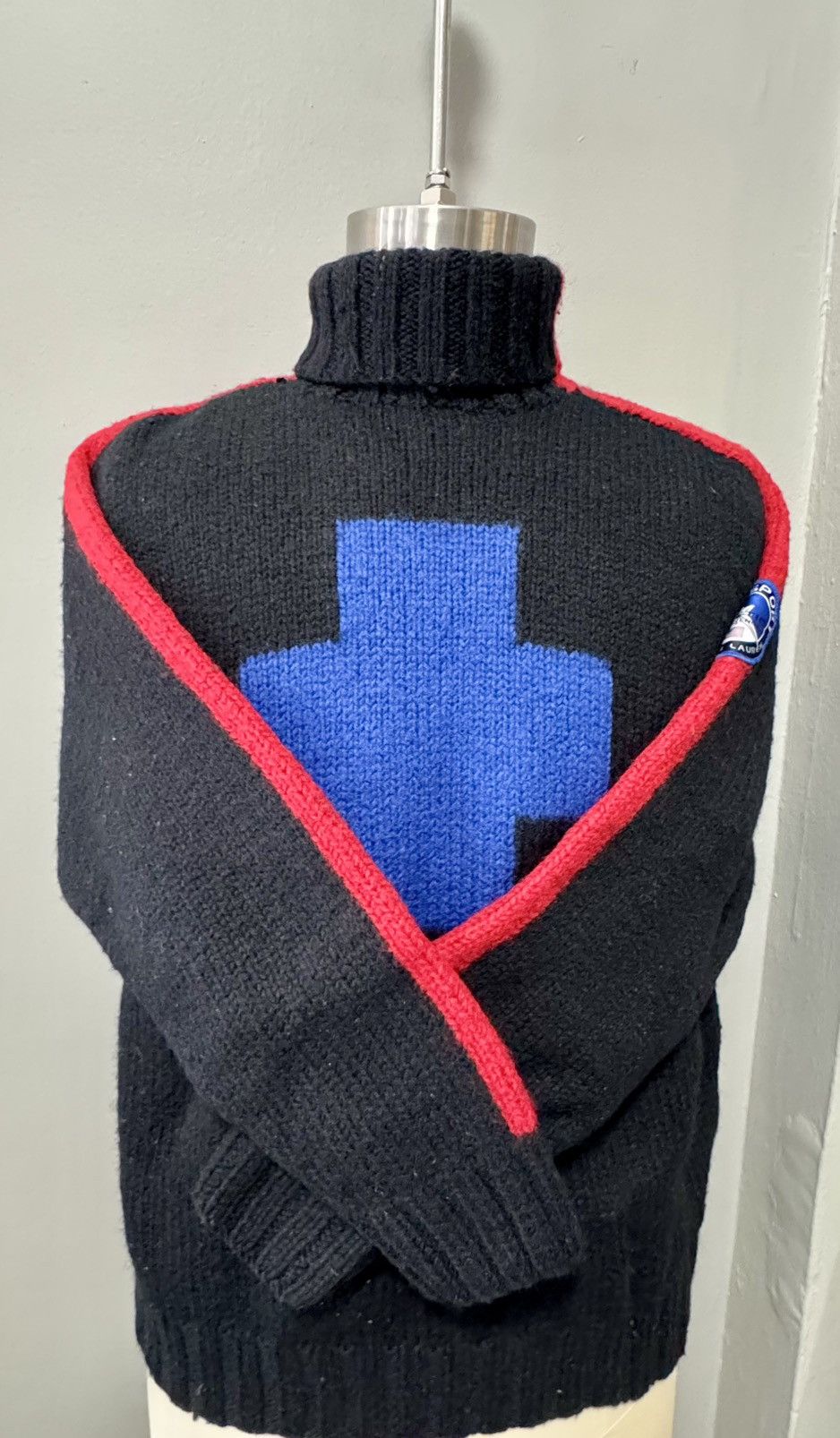 Ralph Lauren Vintage Polo Sport Ralph Lauren Hand-Knit Wool Sweater Size US L / EU 52-54 / 3 - 1 Thumbnail