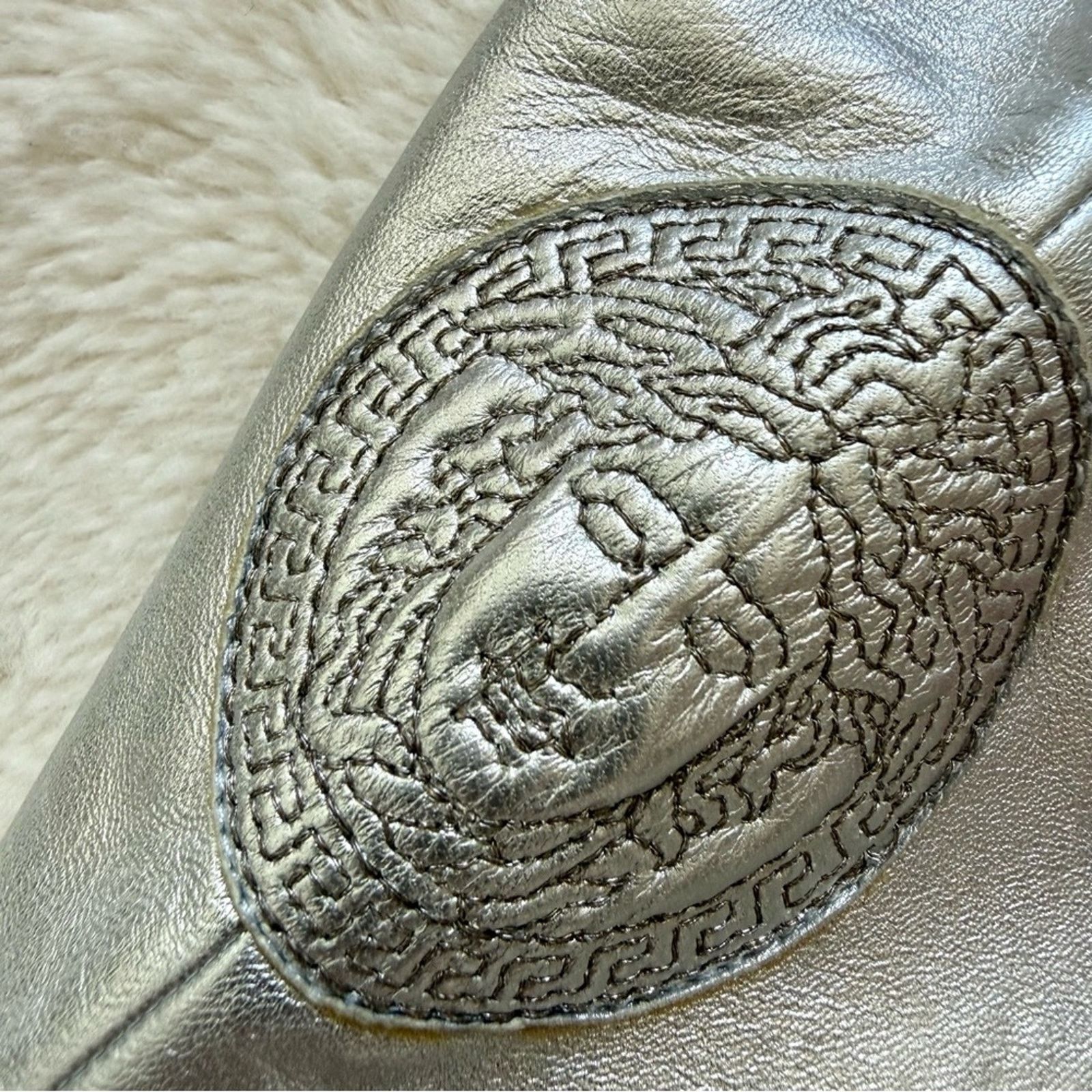 Versace Versace Vintage women silver boots size 38,5 EU Authentic Size US 8.5 / IT 38.5 - 2 Thumbnail