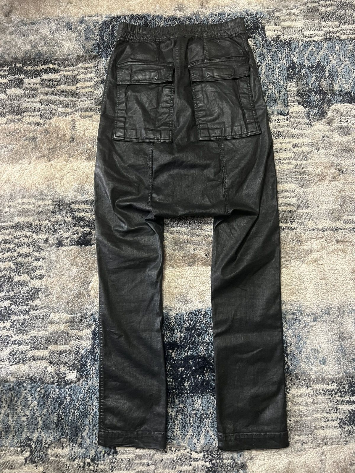 Rick Owens Rick Owens Heavy Waxed Dropcrotch Sweatpants Size US 30 / EU 46 - 3 Thumbnail