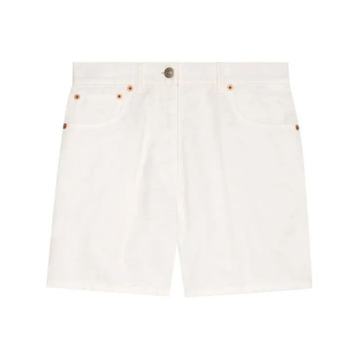 Gucci Gucci FW21 White Denim Pocket Shorts-2507 Size 24" / US 00 / IT 34 - 7 Thumbnail