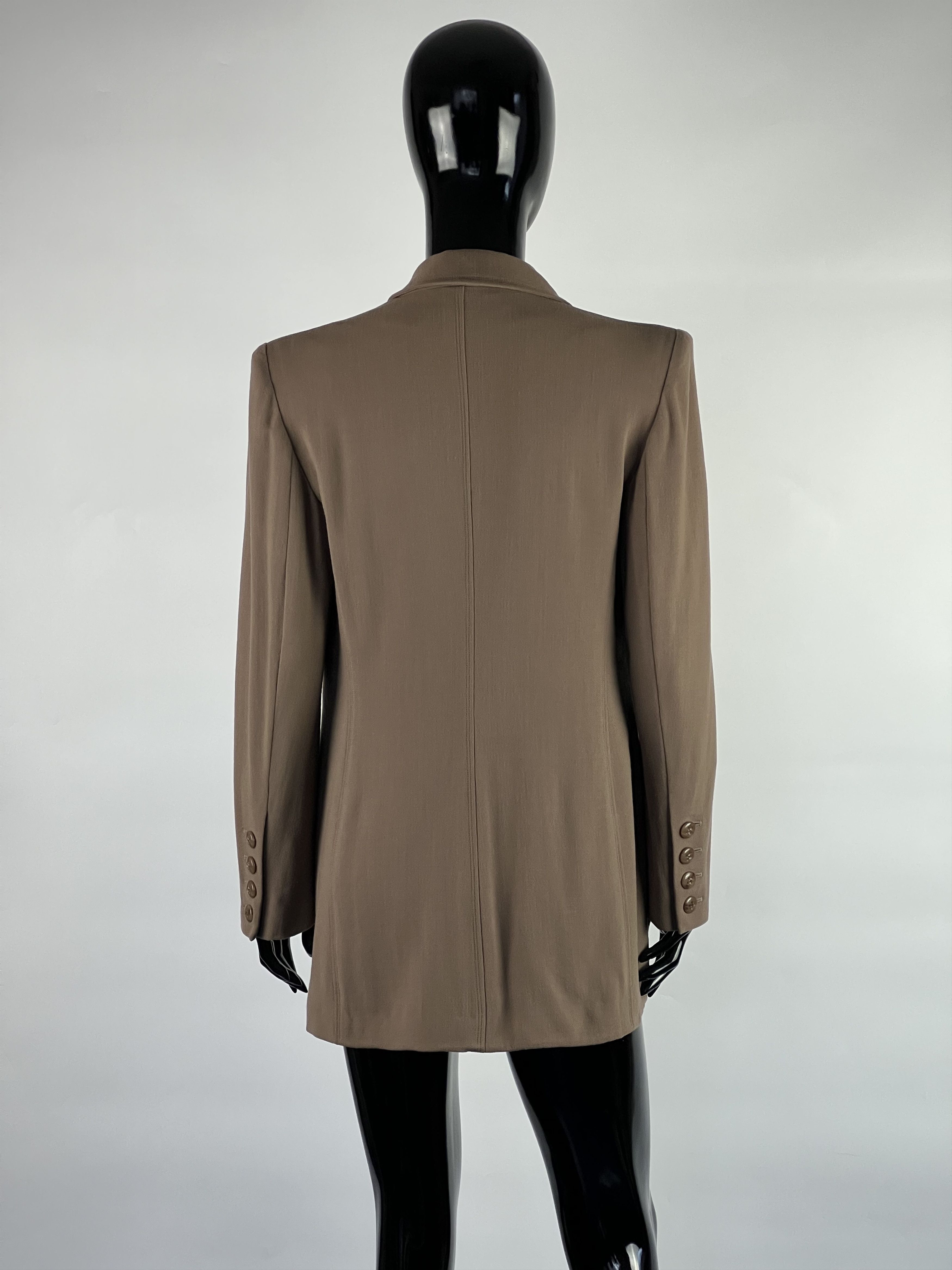 Sonia Rykiel Rare Vintage Sonia Rykiel Brown Wool Blazer Jacket Size 40 Size M / US 6-8 / IT 42-44 - 3 Thumbnail