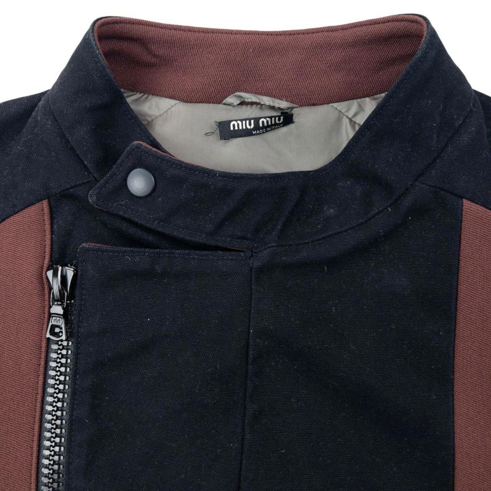 Miu Miu Vintage 1999 Miu Miu Asymmetric Zip Jacket Size M Size US M / EU 48-50 / 2 - 4 Thumbnail