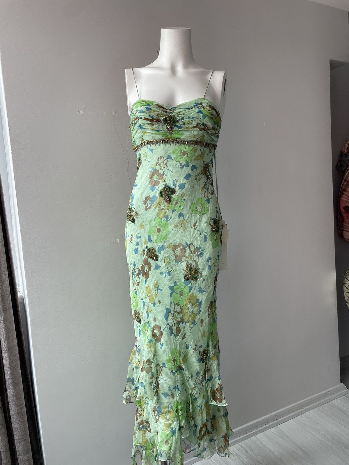 Vintage Parisian silk dress Size S / US 4 / IT 40 - 5 Thumbnail