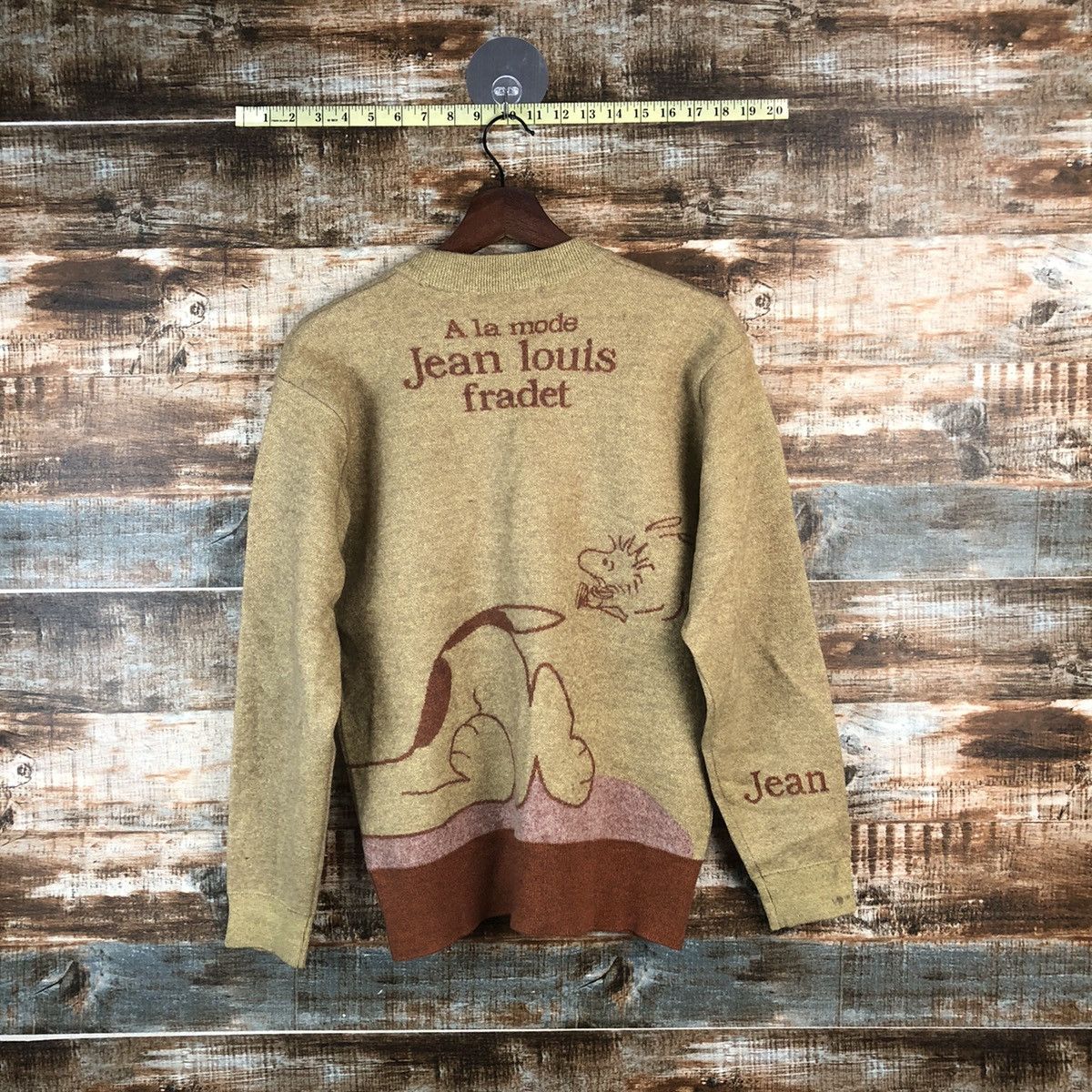 Japanese Brand DL Jean Louis Fradet Beige Cardigan Knitwear #C745 Size US M / EU 48-50 / 2 - 13 Thumbnail