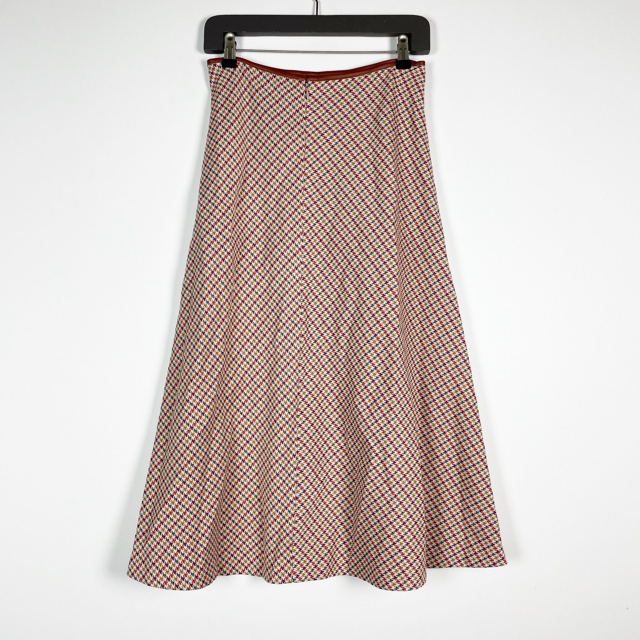 Rosetta Getty Rosetta Getty Stretch Knit Leather Trim Houndstooth Size 27" / US 4 / IT 40 - 3 Thumbnail