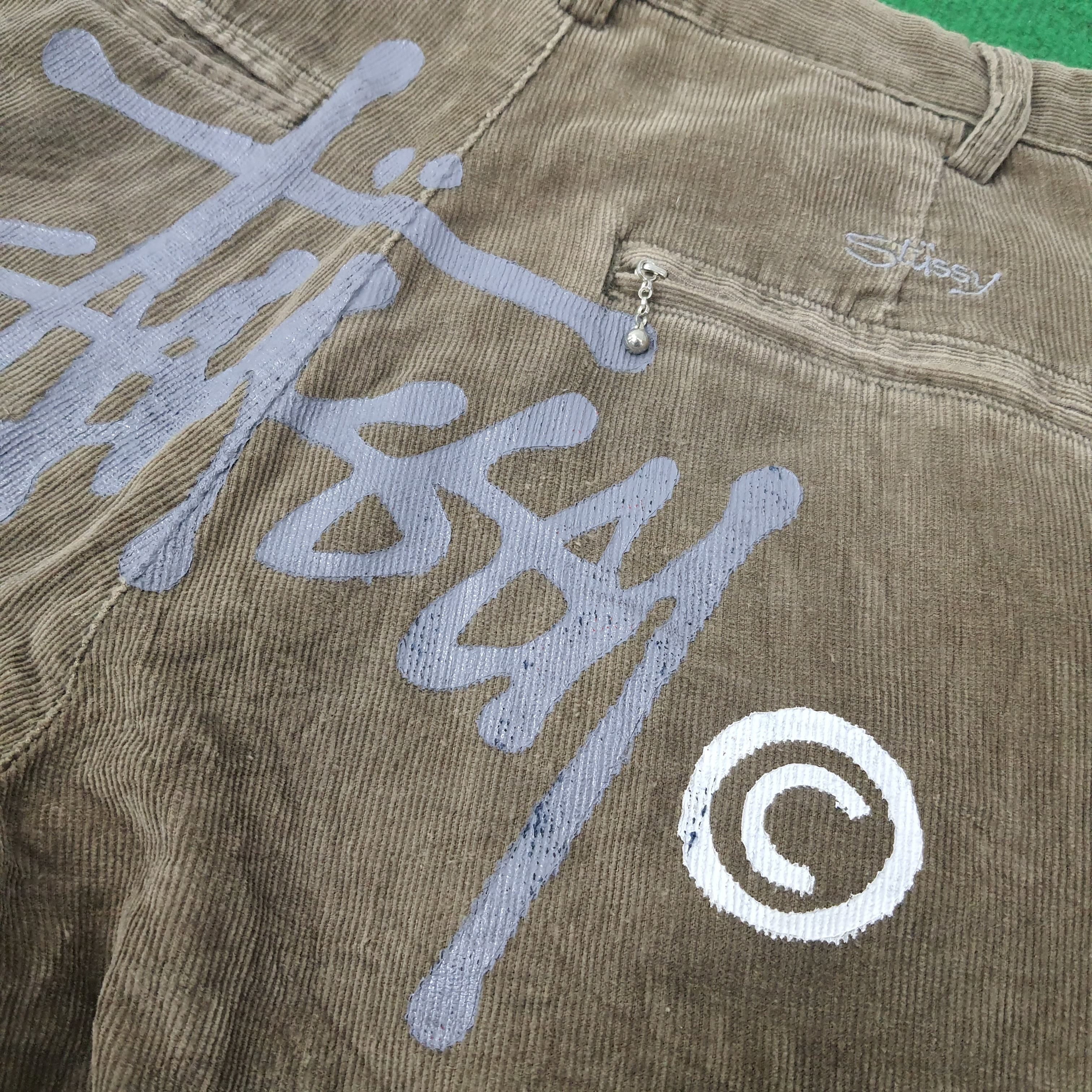 Stussy Vintage Stussy Corduroy Streetwear Custom Logo Pants C228N25 Size US 29 - 3 Thumbnail