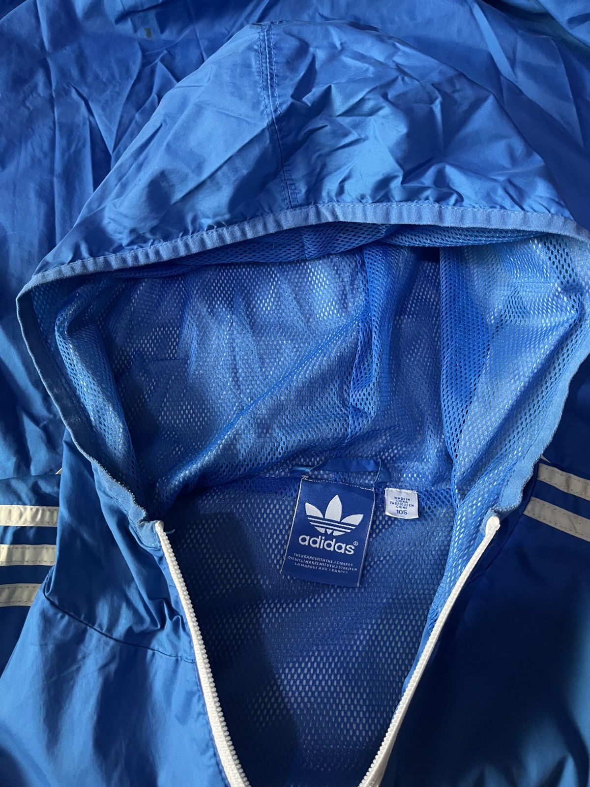 Adidas Super Rare Vintage AdidasJacket Windbreaker Blue Shell Cal Size US XL / EU 56 / 4 - 7 Thumbnail