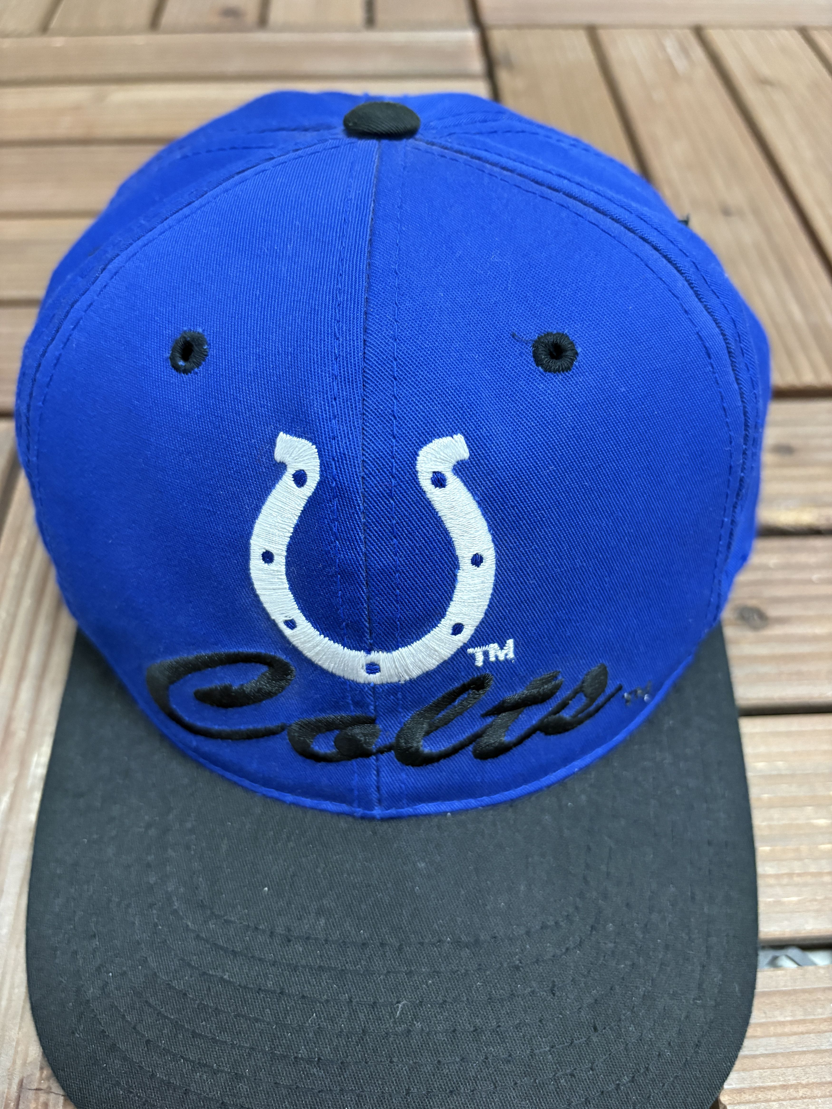 Vintage Indianapolis Colts Embroidered Vintage Blue Snap Back Hat Size ONE SIZE - 3 Thumbnail