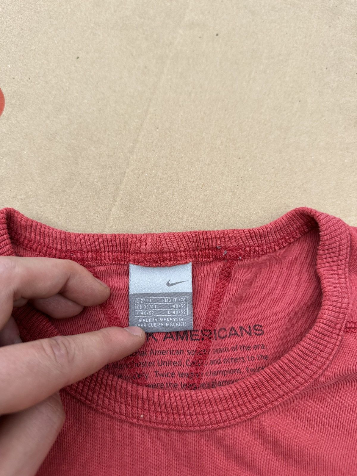 Nike × Vintage Nike New York Americans NYA’s Tee Vintage Style Soccer Red Size US M / EU 48-50 / 2 - 7 Thumbnail
