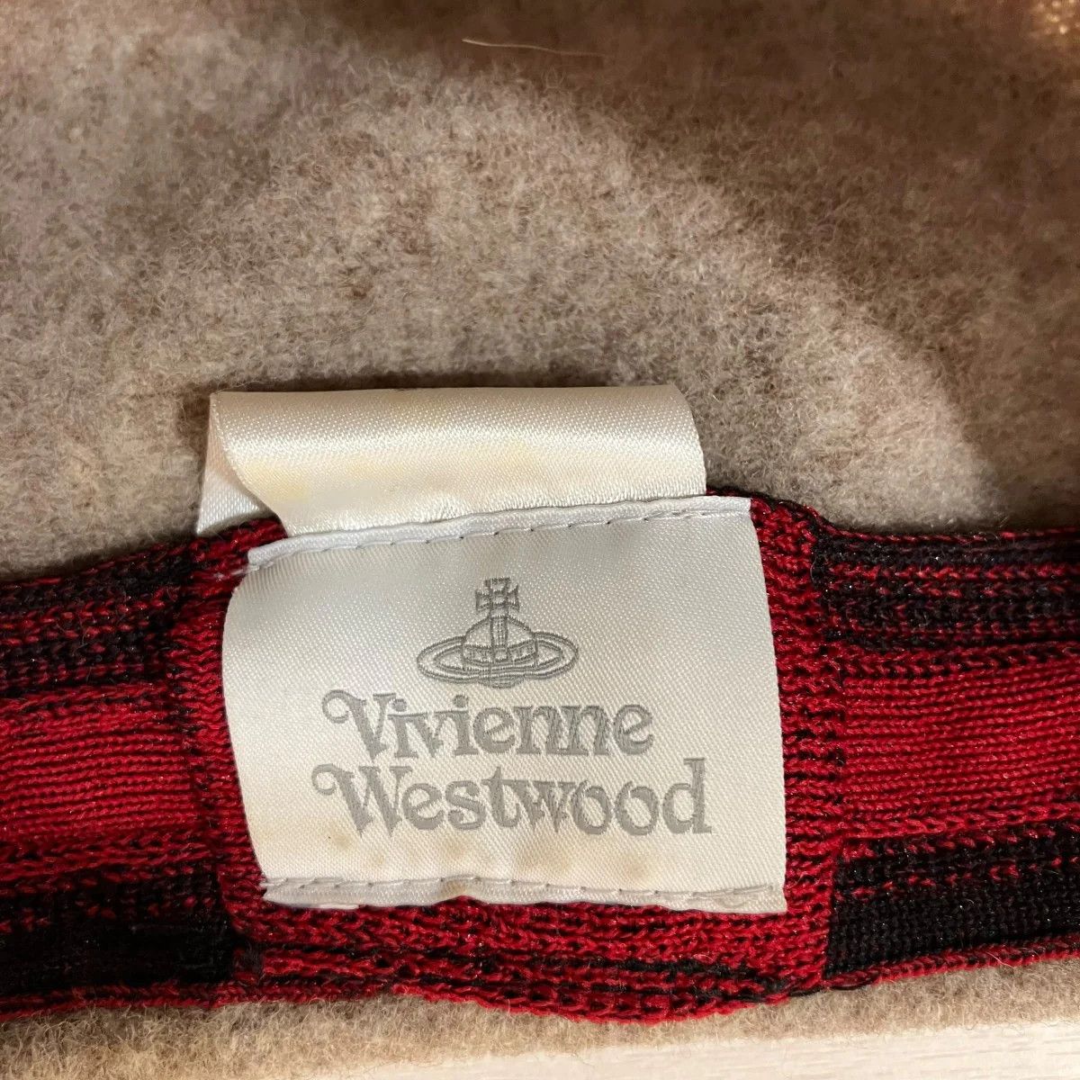 Vivienne Westwood Embroidered Orb Logo Wool Beret Size ONE SIZE - 6 Thumbnail