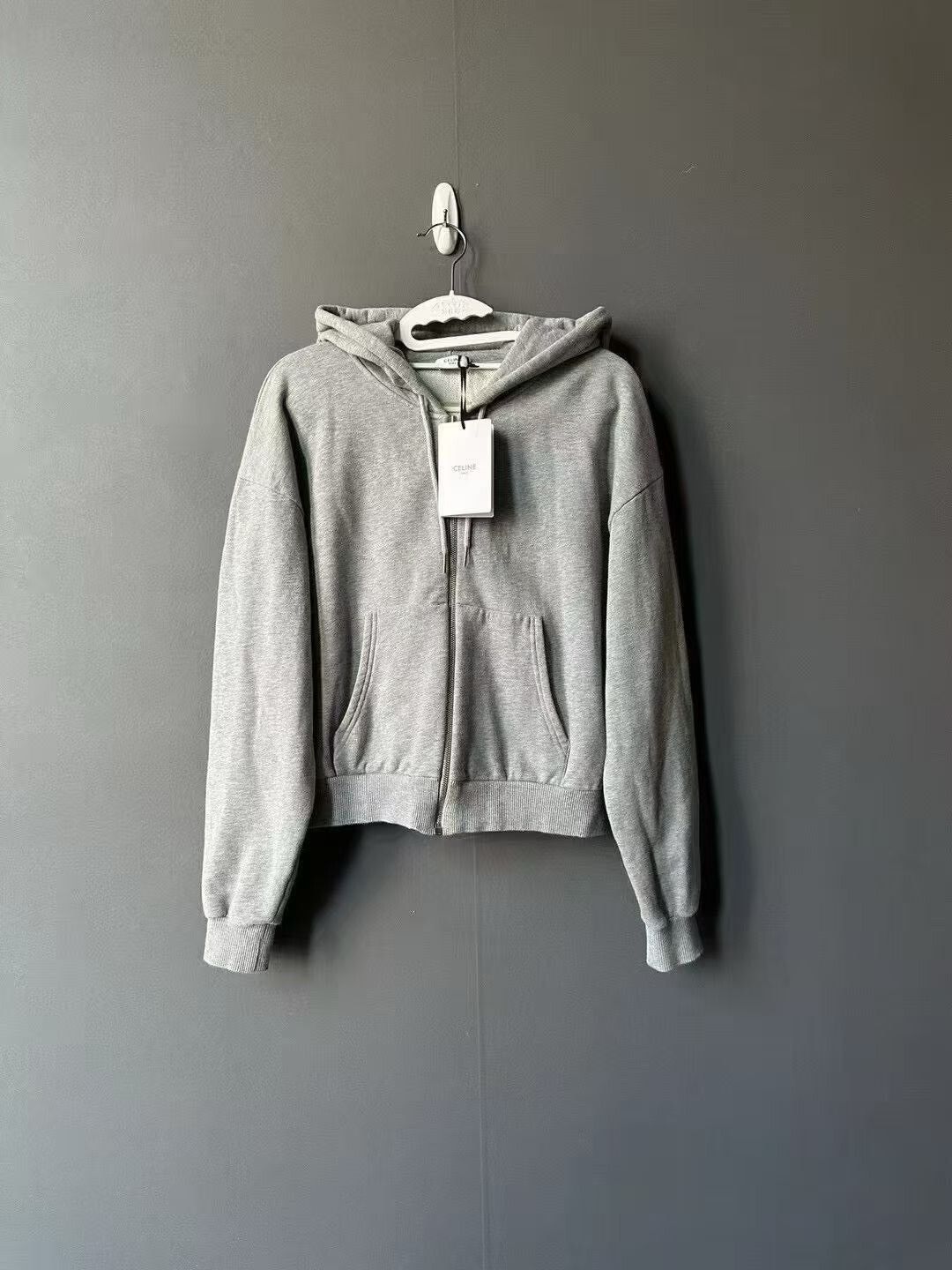 Celine Celine Logo Zip Hoodie Size S / US 4 / IT 40 - 1 Thumbnail