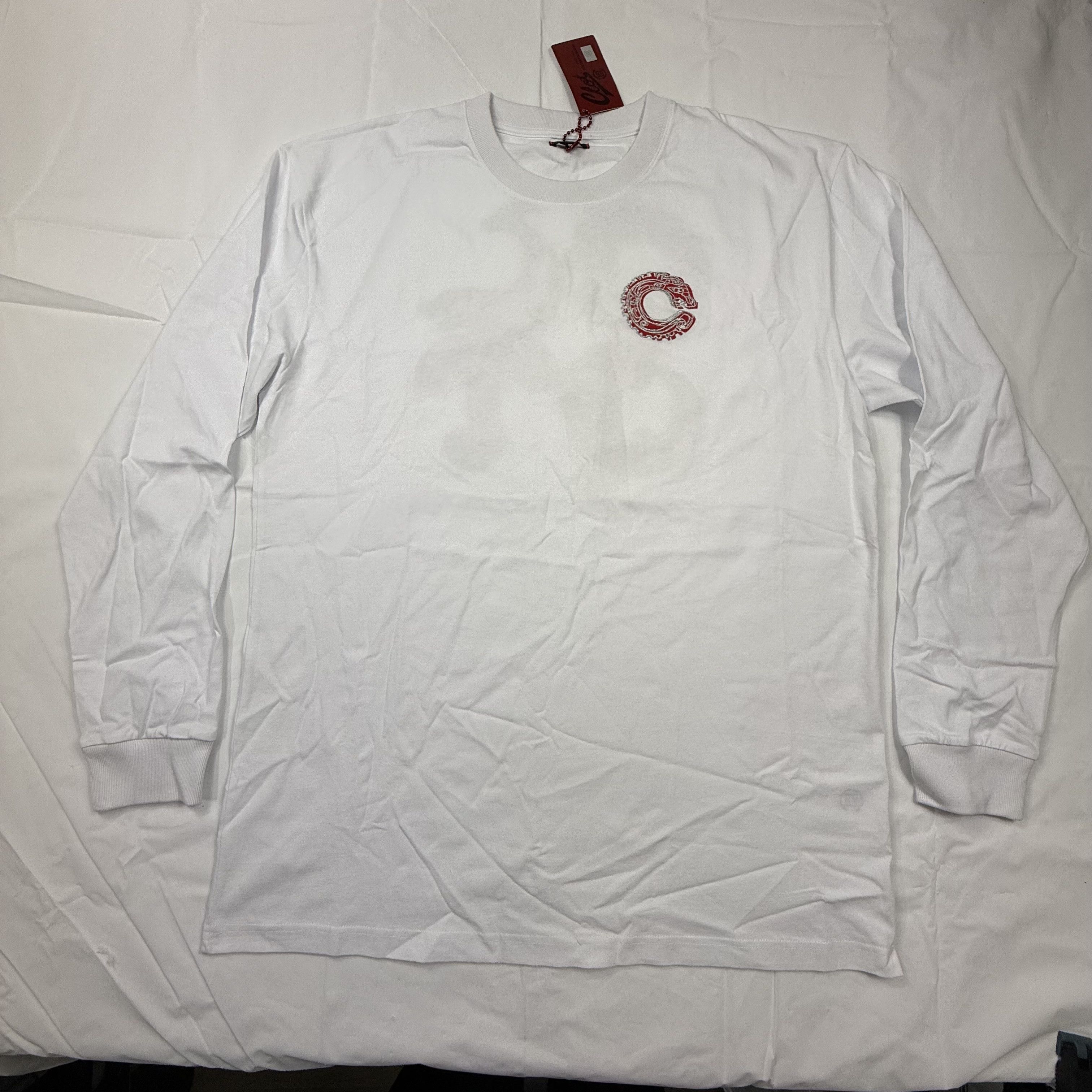 CLOT CLOT Dragon Logo Long Sleeve Graphic T-Shirt White Red XXL Size US XXL / EU 58 / 5 - 2 Thumbnail