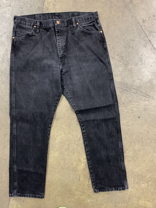 Vintage Vintage Wrangler Black Denim Jeans 37x31 | Grailed