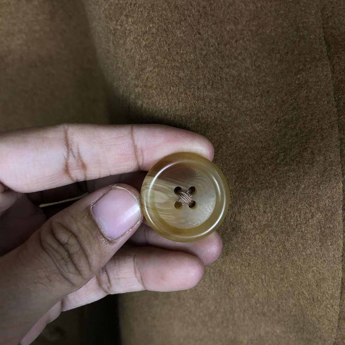 Burberry 🔥VINTAGE FLY WOOL HERRINGBONE LONG JACKET BURBERRYS Size US M / EU 48-50 / 2 - 18 Thumbnail
