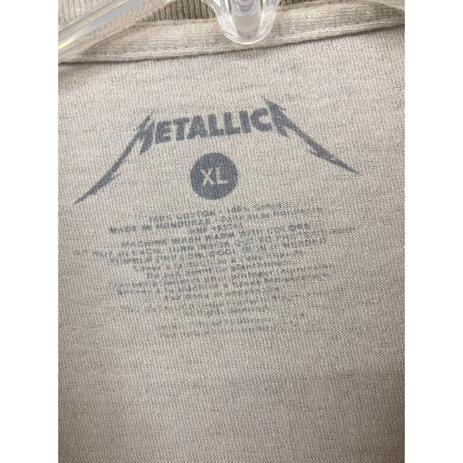Vintage Metallica Graphic Print T-Shirt XL Beige Rock Skull Crew Neck Mens Size US XL / EU 56 / 4 - 5 Thumbnail
