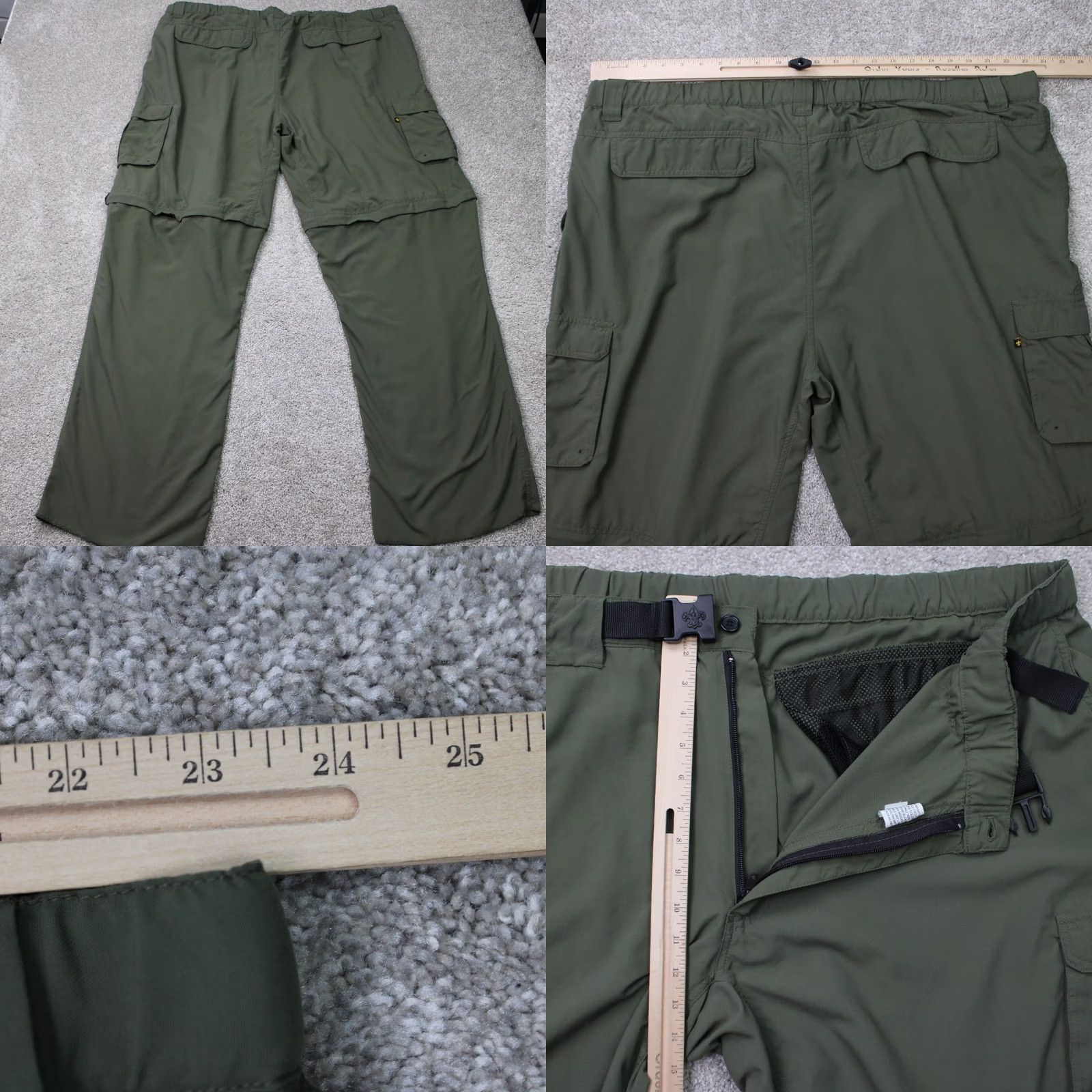 Vintage Boy Scouts of America Cargo Pants Mens 3XL Green Belted Cargo Pocket Regular Nylon Straight Navy? Size US 39 - 8 Thumbnail